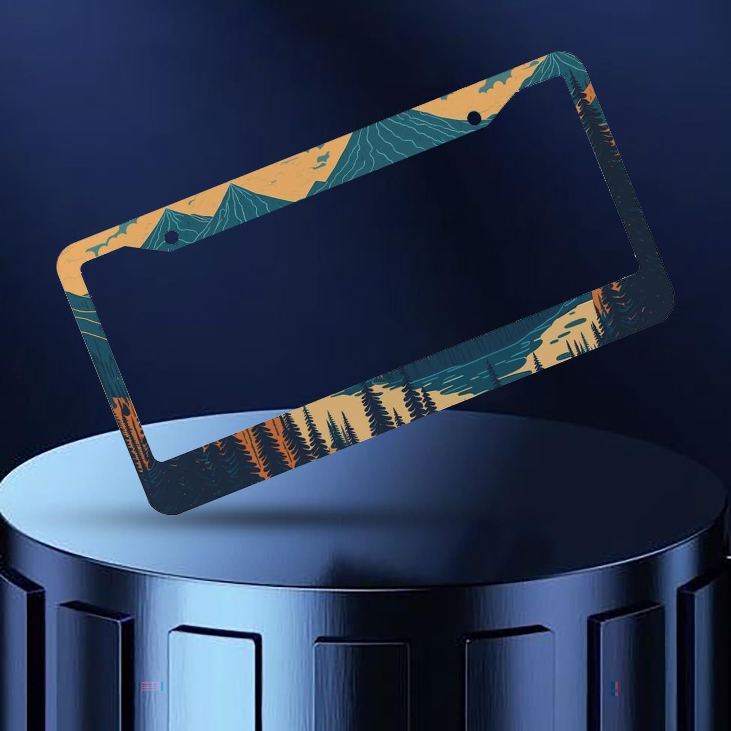 Marcos de Placas de Licencia TQFTPT - Juego de 2 Piezas Aluminio