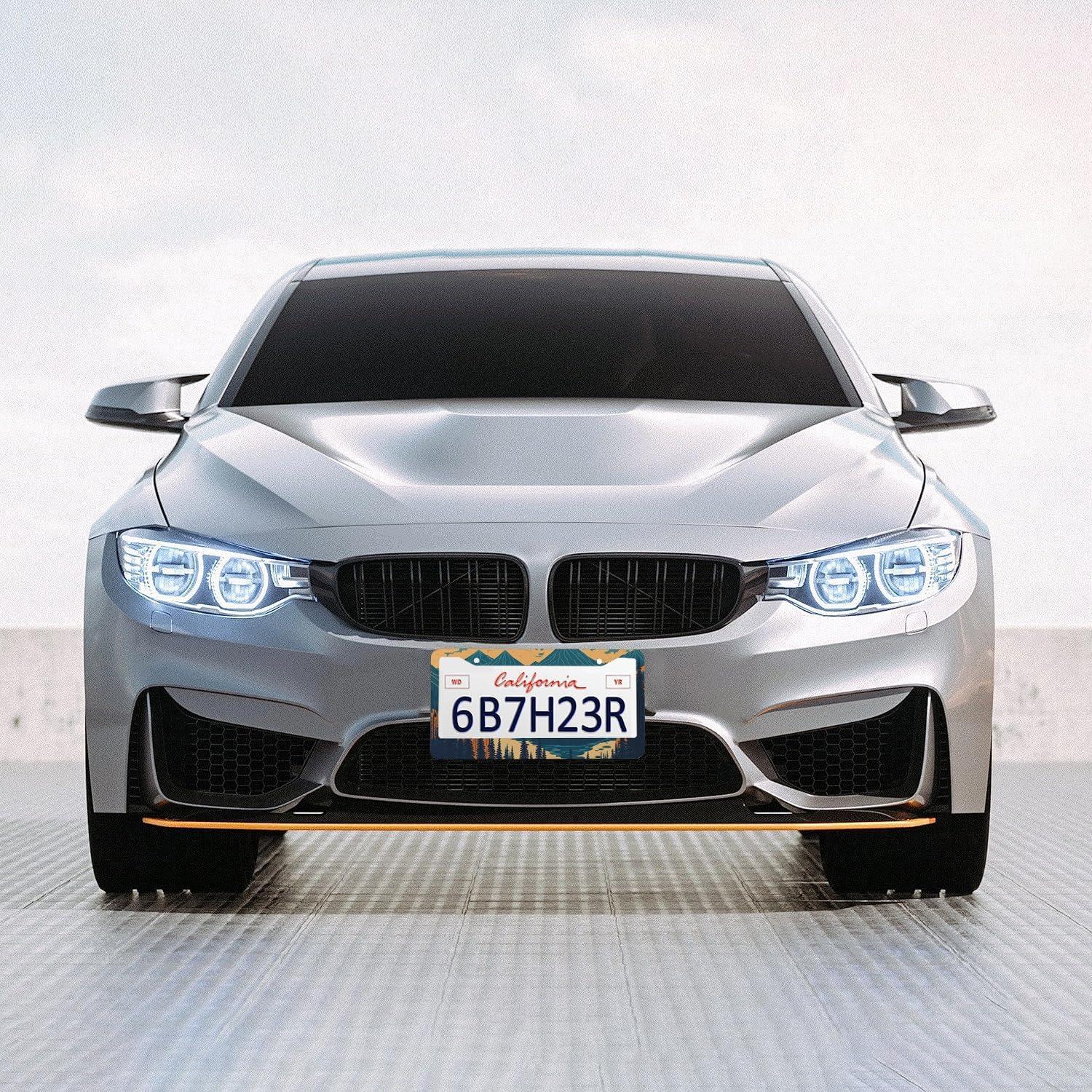 Marcos de Placas de Licencia TQFTPT - Juego de 2 Piezas Aluminio