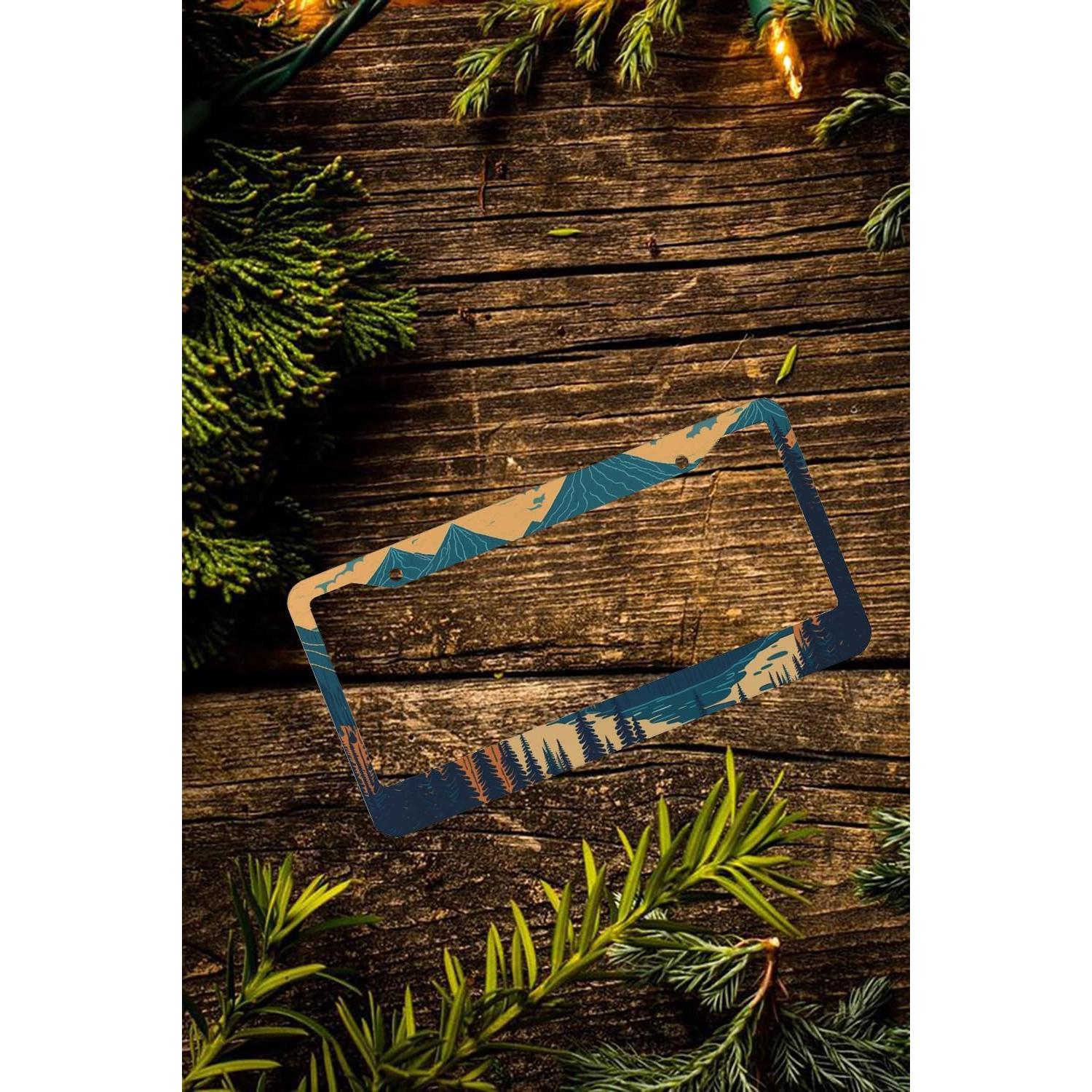 Marcos de Placas de Licencia TQFTPT - Juego de 2 Piezas Aluminio