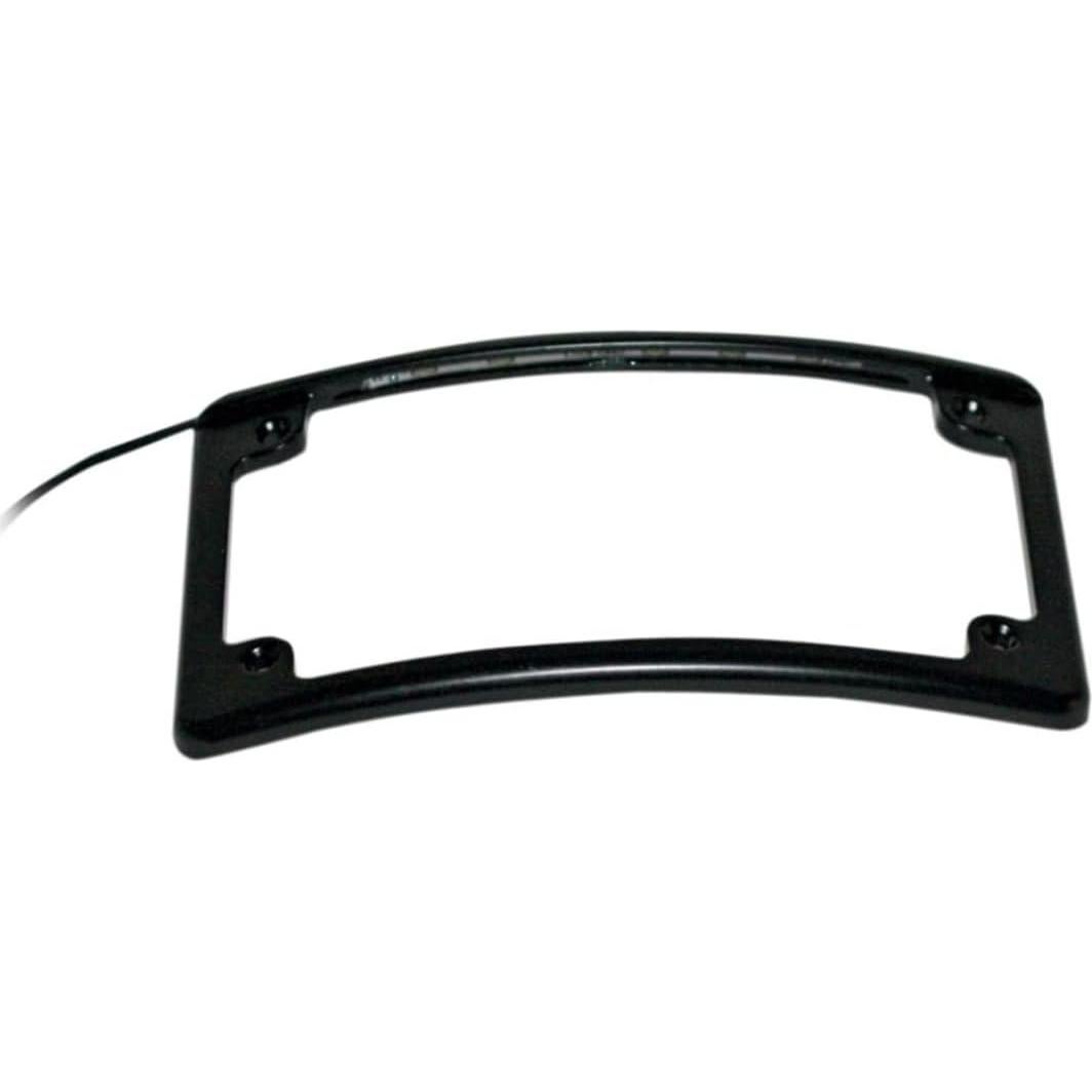 Marco de Placa de Licencia LED Negro Custom Dynamics LPF-RAD-B-LP