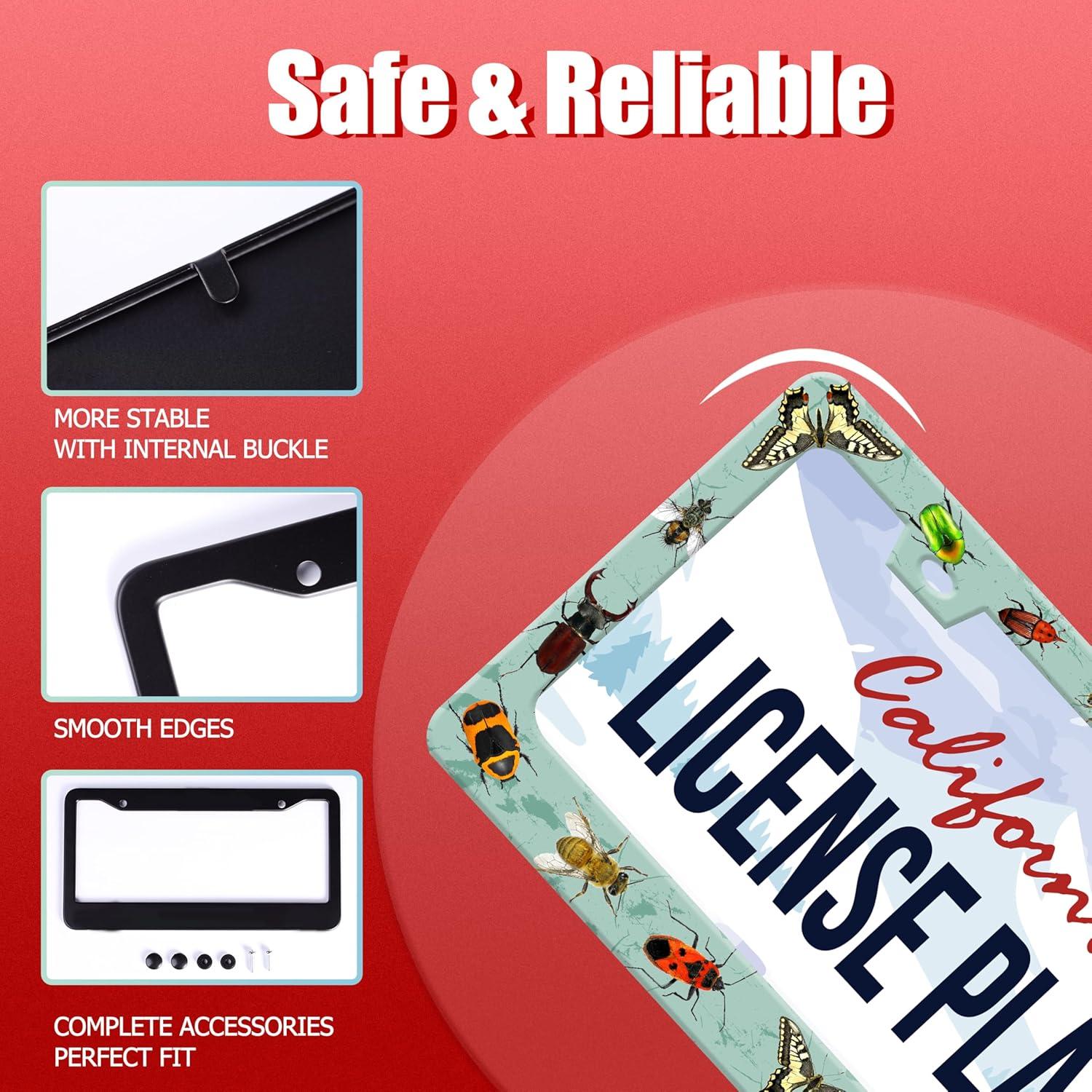 Marco de Placa de Licencia Personalizado Invincibleframe 31x16 cm