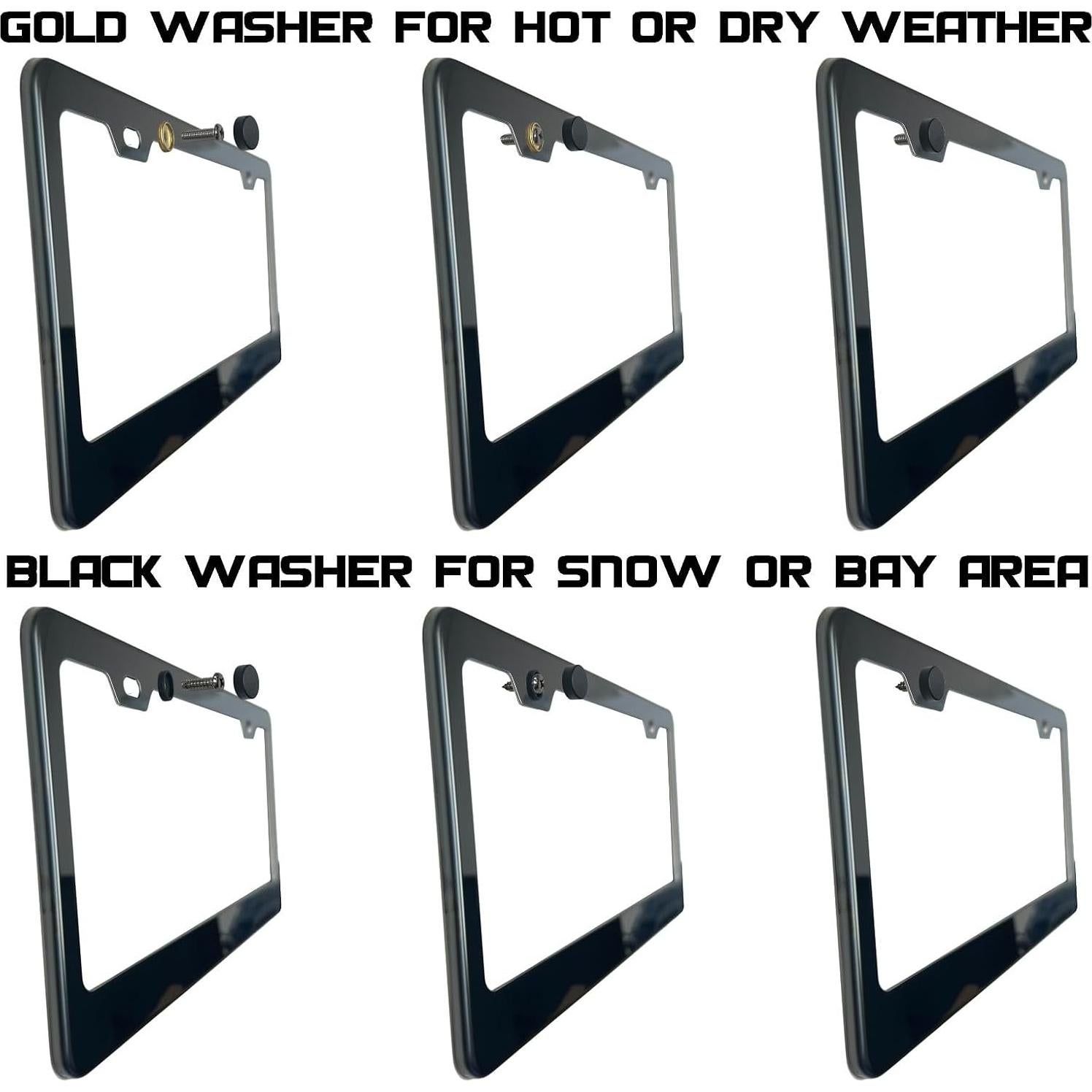 Marco de Placa de Licencia NAROWAN Rojo Caramelo Universal