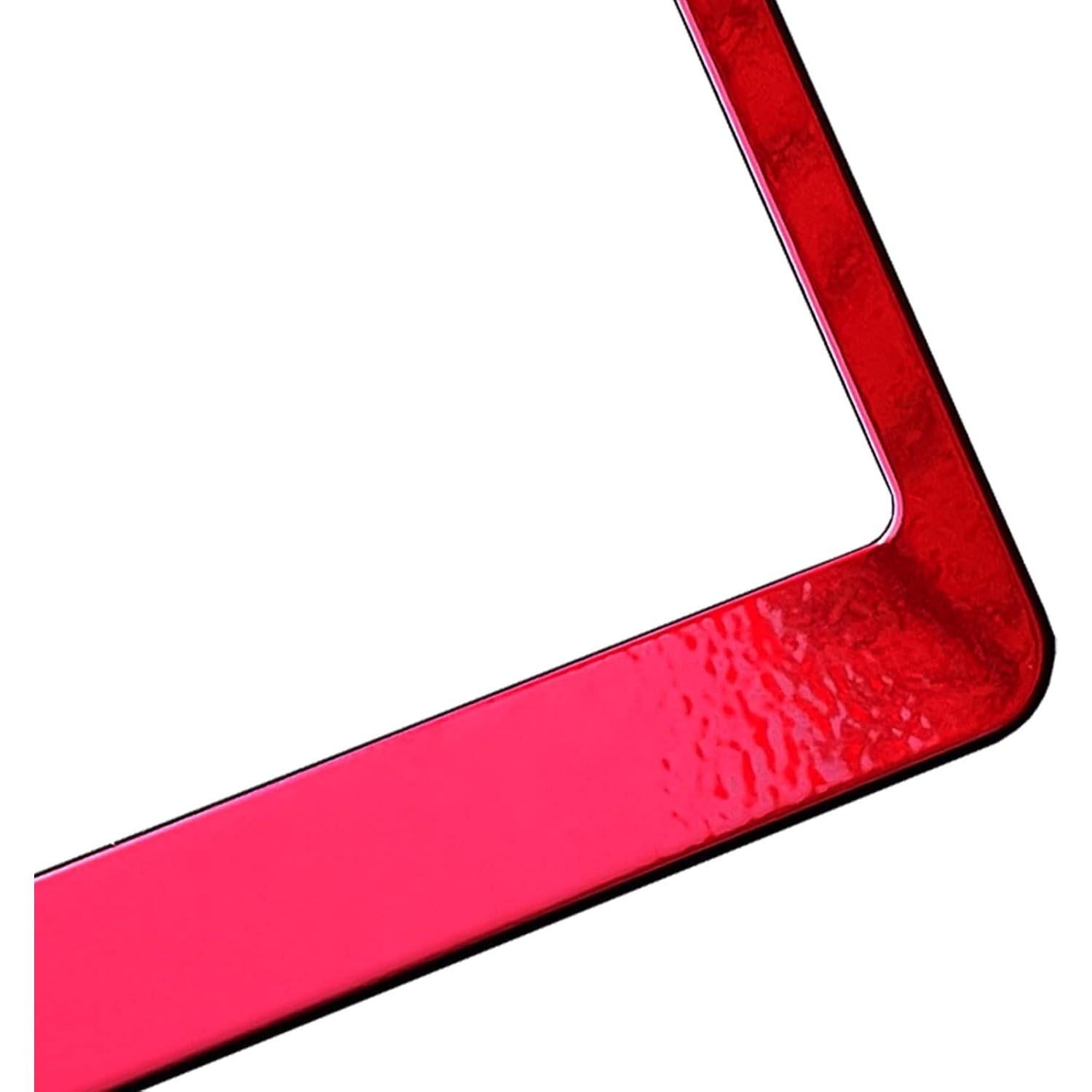 Marco de Placa de Licencia NAROWAN Rojo Caramelo Universal