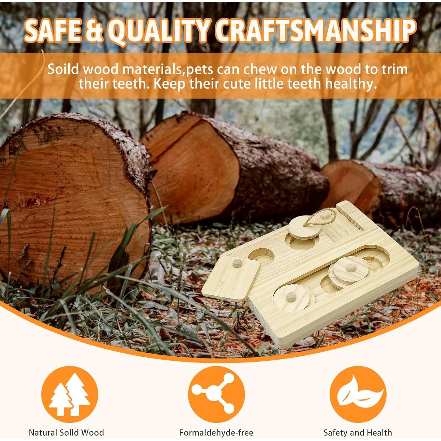 Juguete de Forrajeo para Conejos Hamiledyi Sniff n' Snack 17.5x13.5 cm