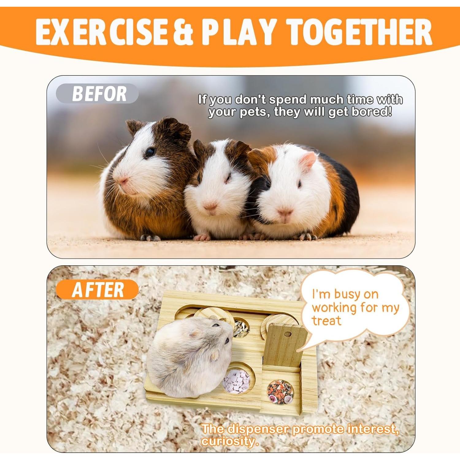 Juguete de Forrajeo para Conejos Hamiledyi Sniff n' Snack 17.5x13.5 cm