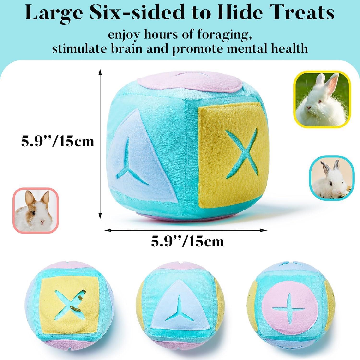 Juguete de Forrajeo para Conejos Jevnd con Campana 15cm