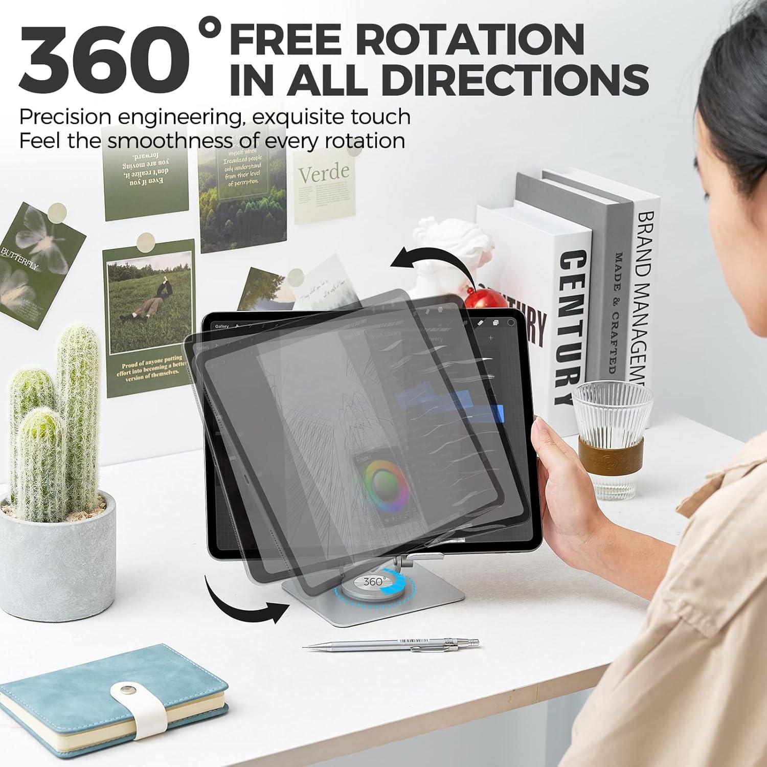 Soporte para Tablet SWAGKIND TS-Silver Ajustable y Plegable