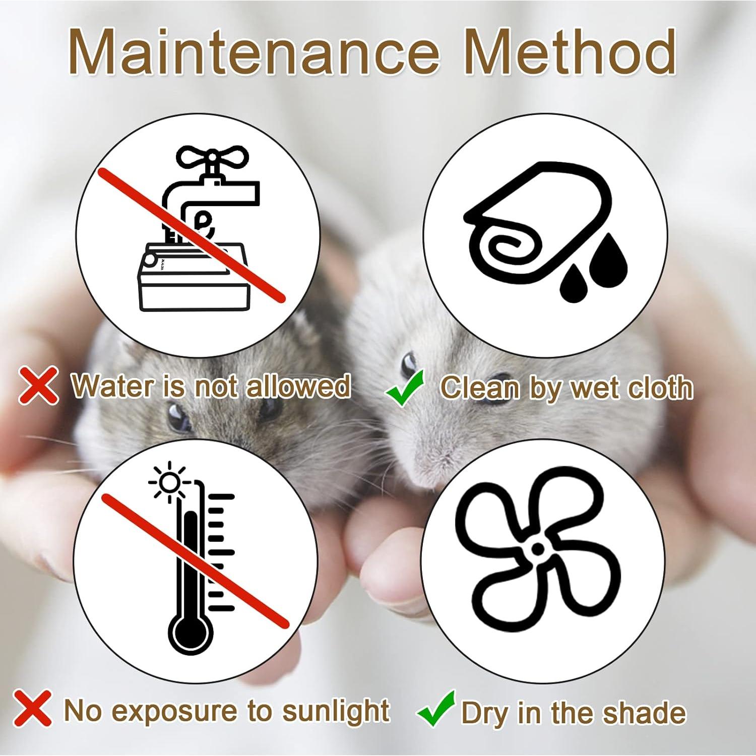 Juguetes de Forrajeo para Hámsteres y Cobayas ZALALOVA 3 Pcs