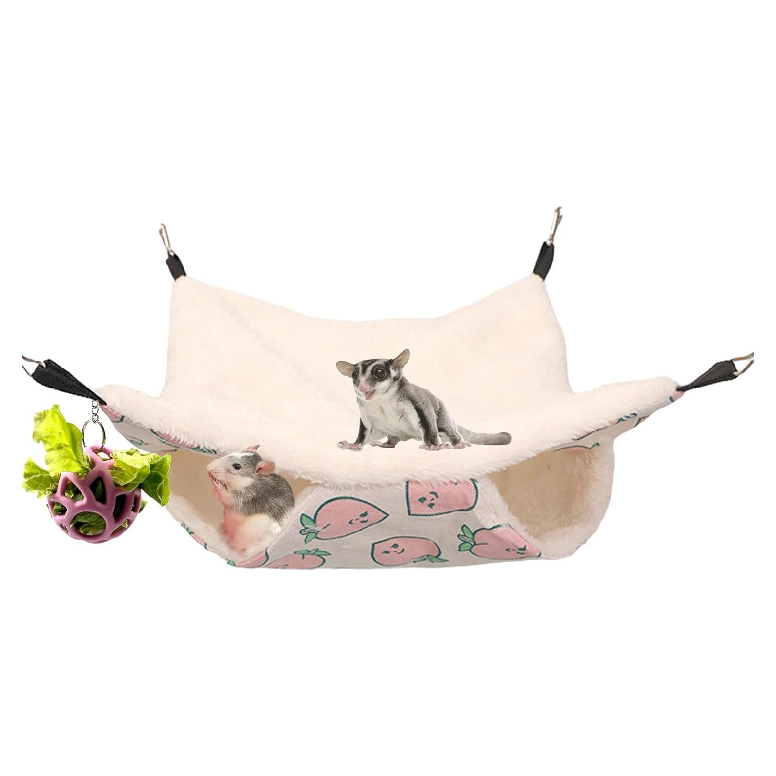 Hamaca para Cobayas y Hámsters Homedy Crafts Rosa 35.1x35.1cm