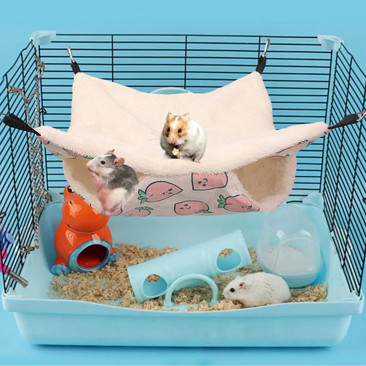 Hamaca para Cobayas y Hámsters Homedy Crafts Rosa 35.1x35.1cm