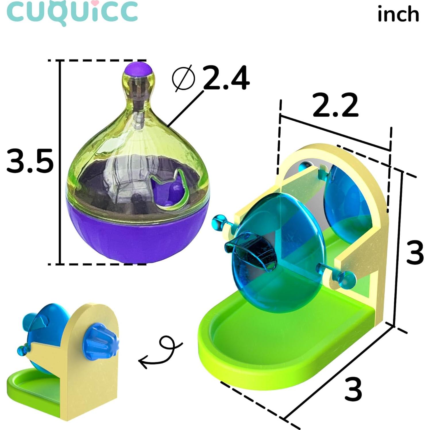 Juego de forrajeo para ratas CUQUICC - 2 juguetes interactivos