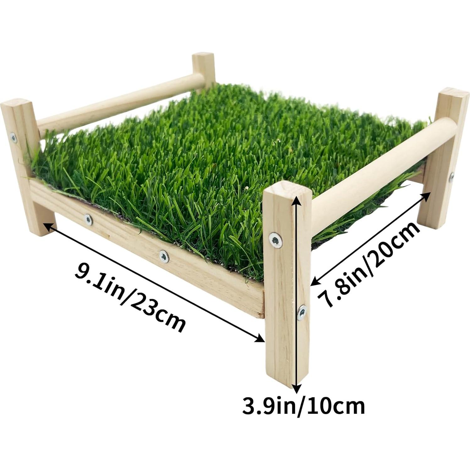 Juguete de Forrajeo para Ratas FlidRunest - Madera y Hierba 23.1x19.8cm