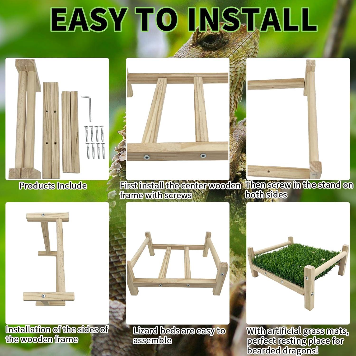 Juguete de Forrajeo para Ratas FlidRunest - Madera y Hierba 23.1x19.8cm