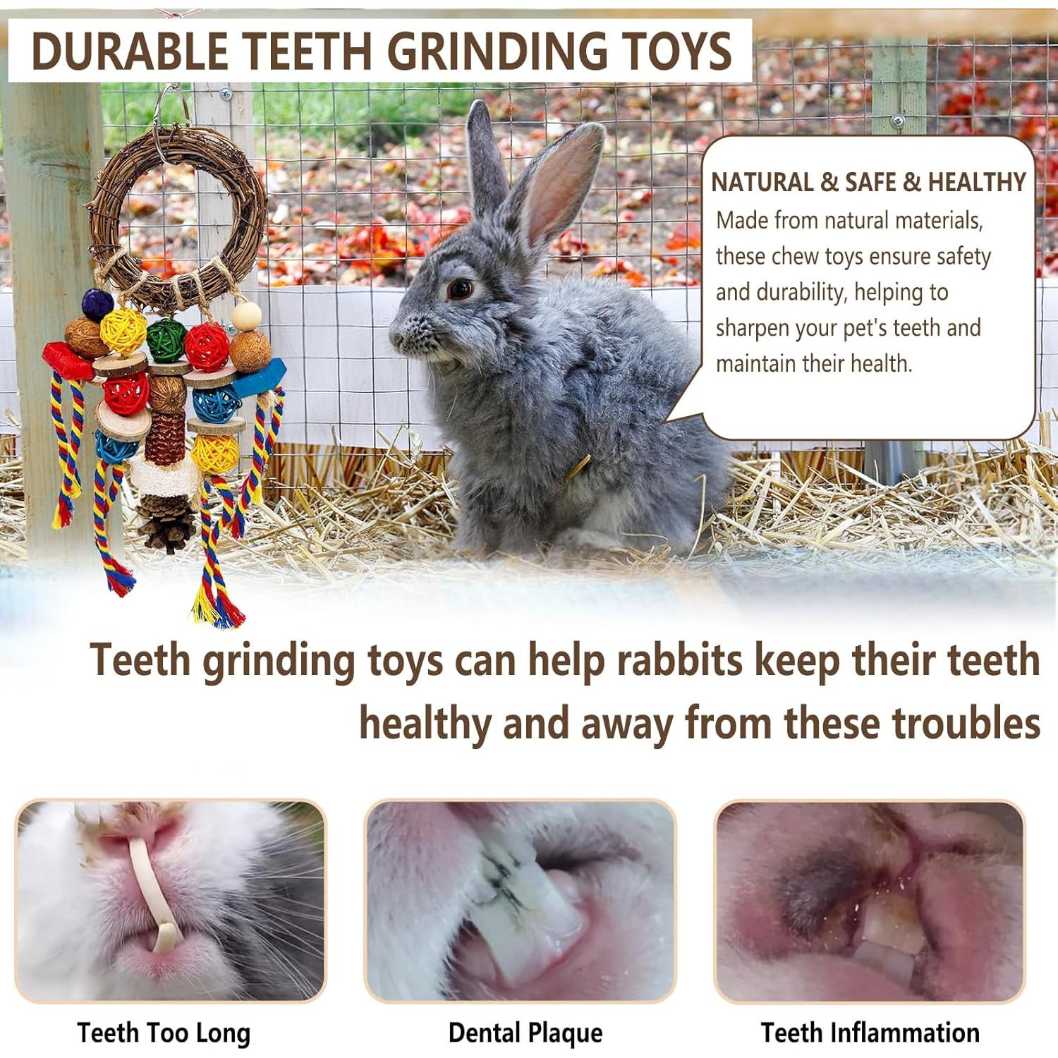 Juguetes Masticables para Roedores Acsist 2PCS Naturales