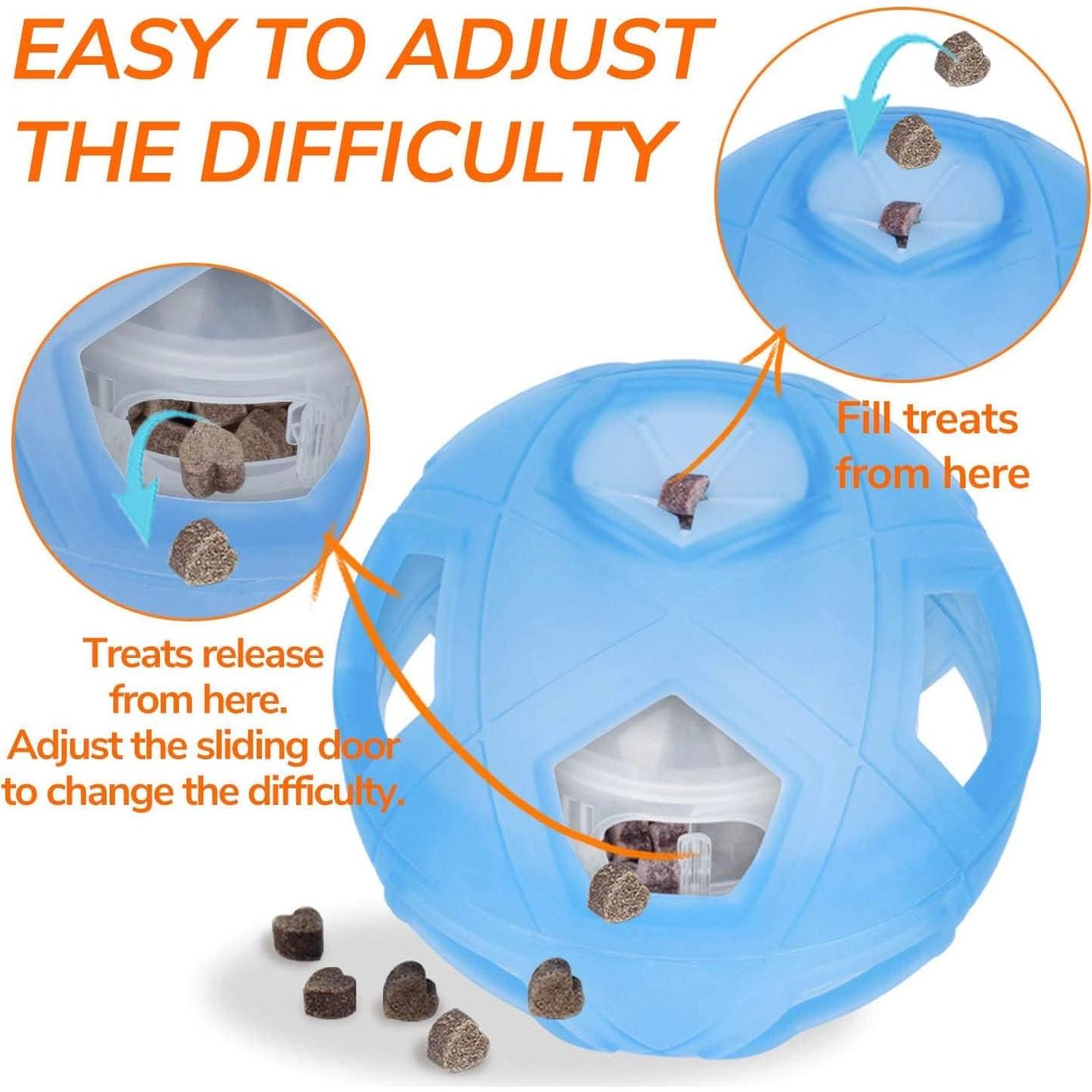 Pelota de Golosinas LumoLeaf 13cm para Perros Pequeños y Medianos