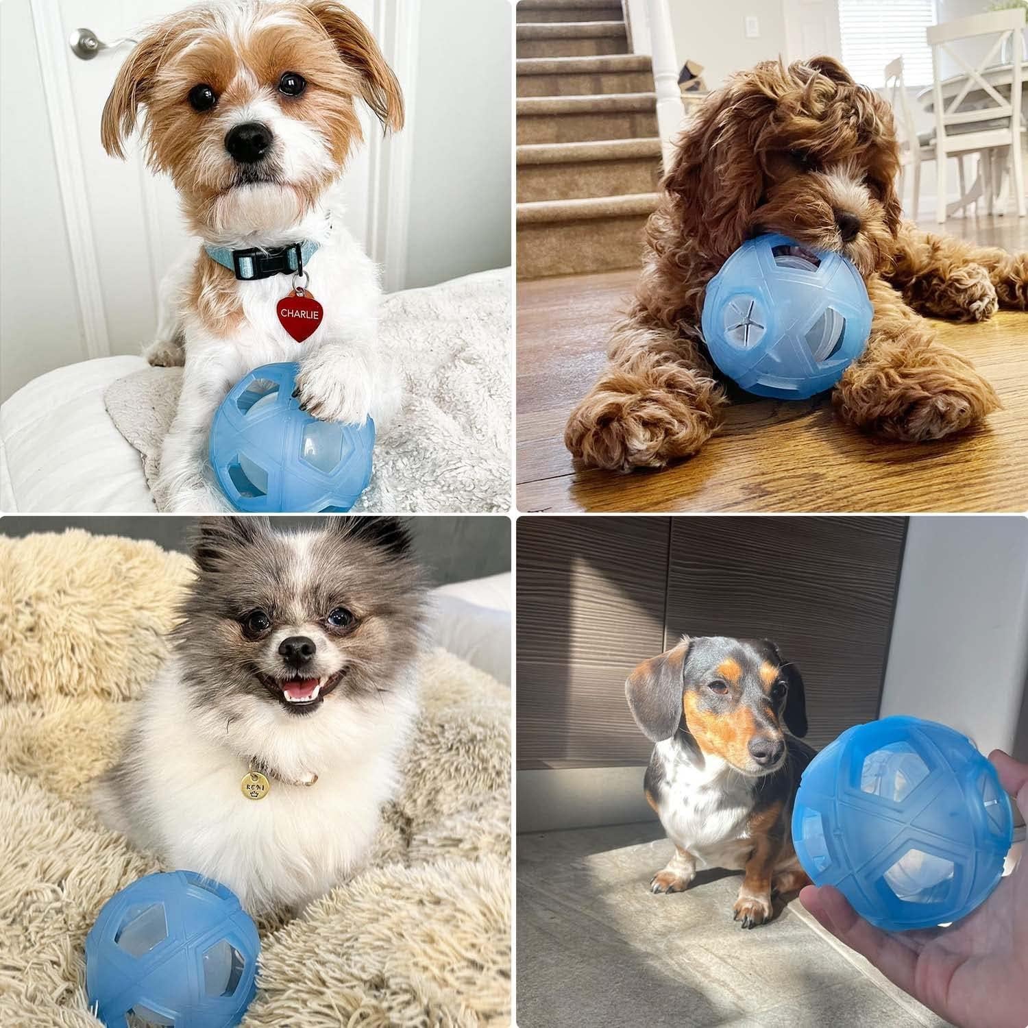 Pelota de Golosinas LumoLeaf 13cm para Perros Pequeños y Medianos
