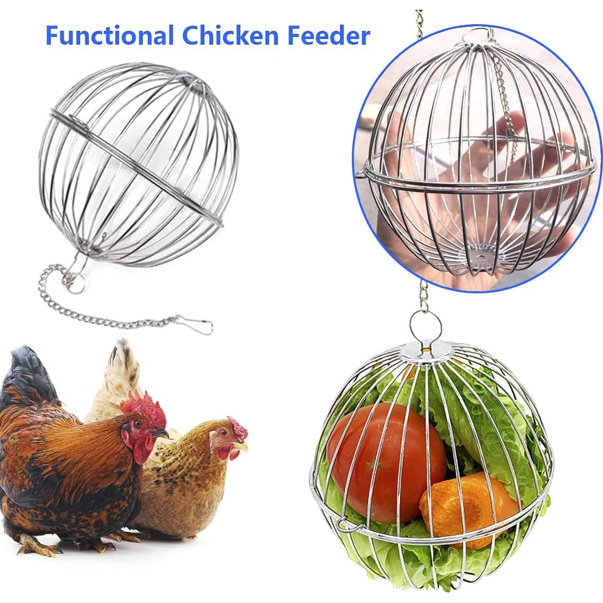 Pelota de Forrajeo para Gallinas Vehomy 13cm con Gancho