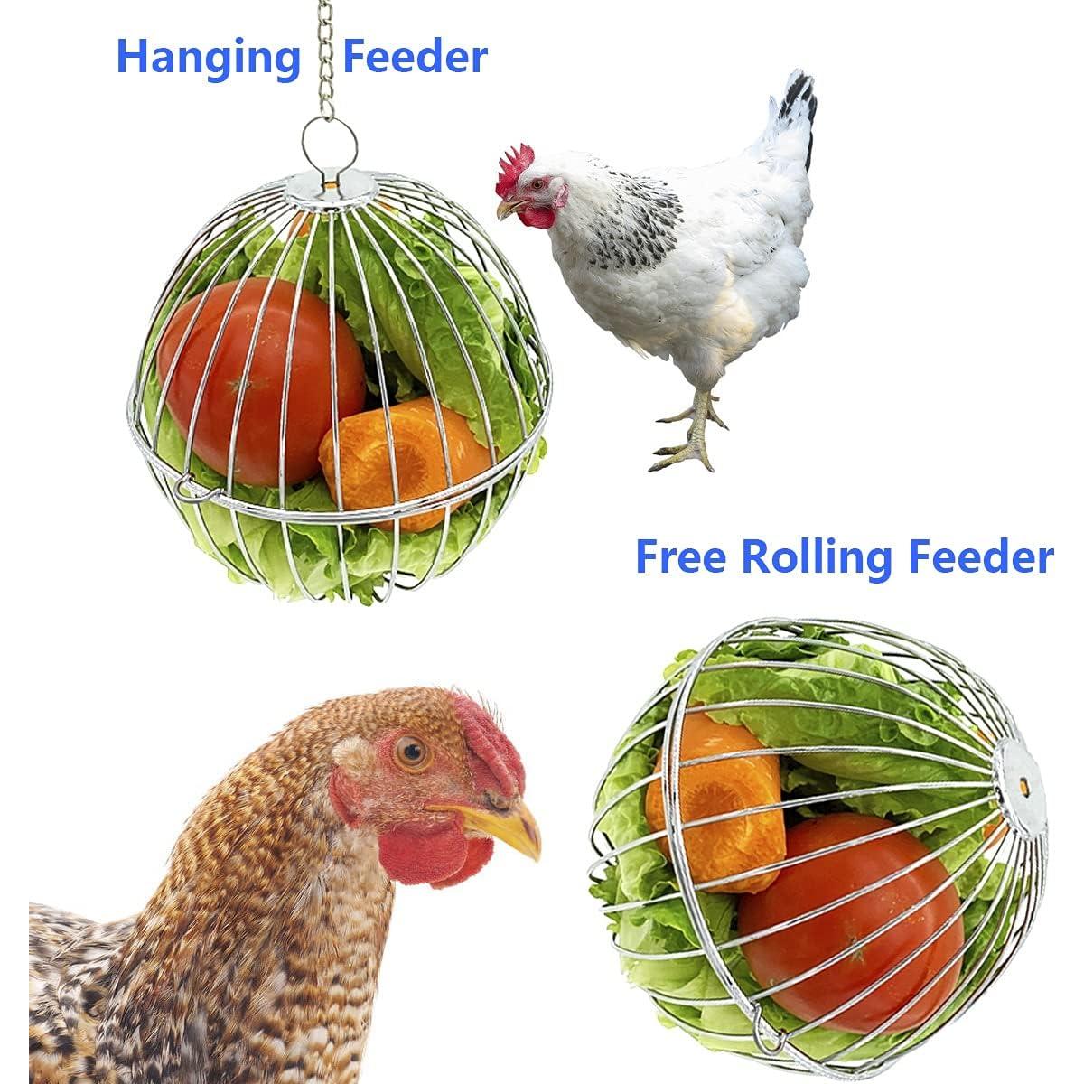 Pelota de Forrajeo para Gallinas Vehomy 13cm con Gancho