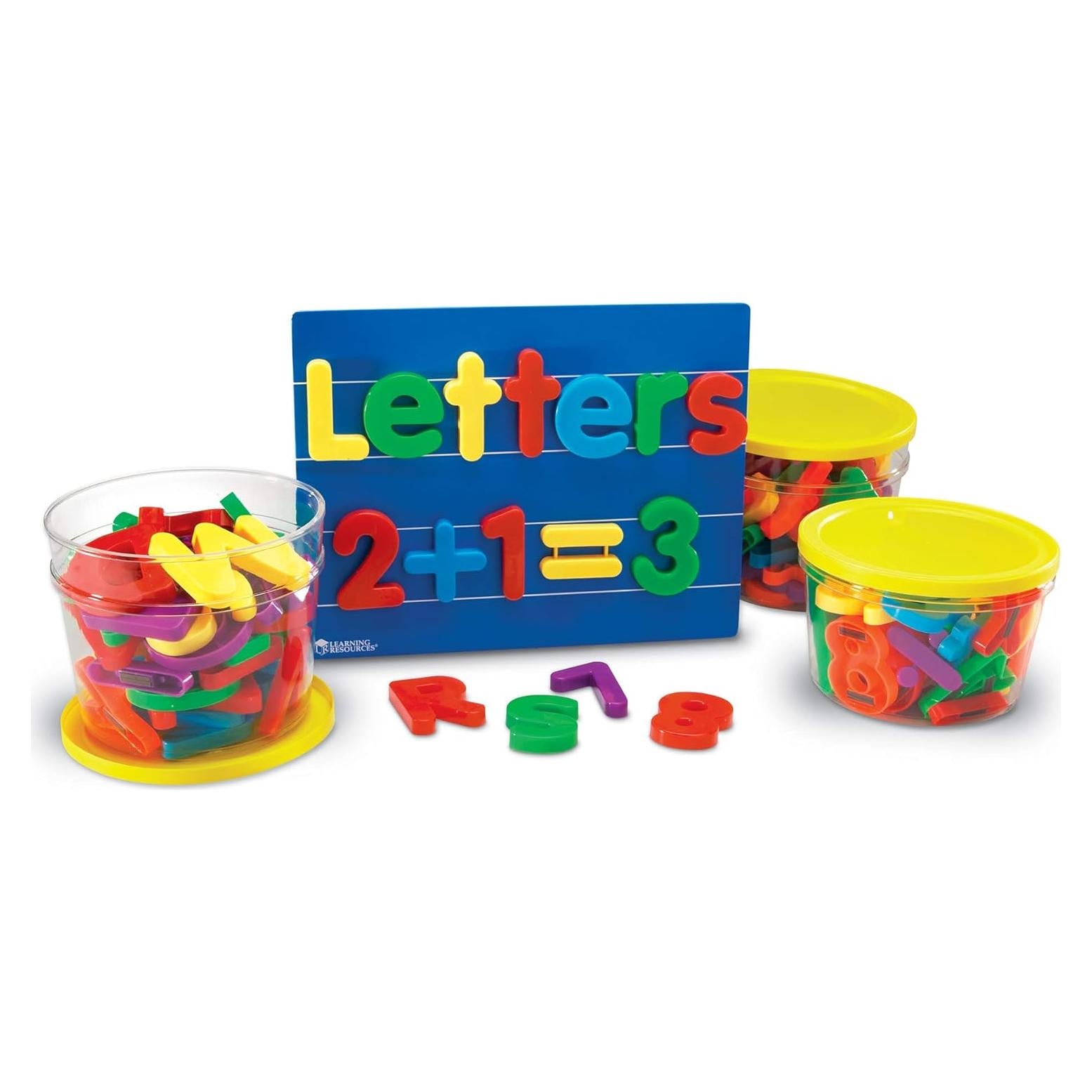 Juego de Letras y Números Magnéticos Jumbo Learning Resources - 116 Piezas