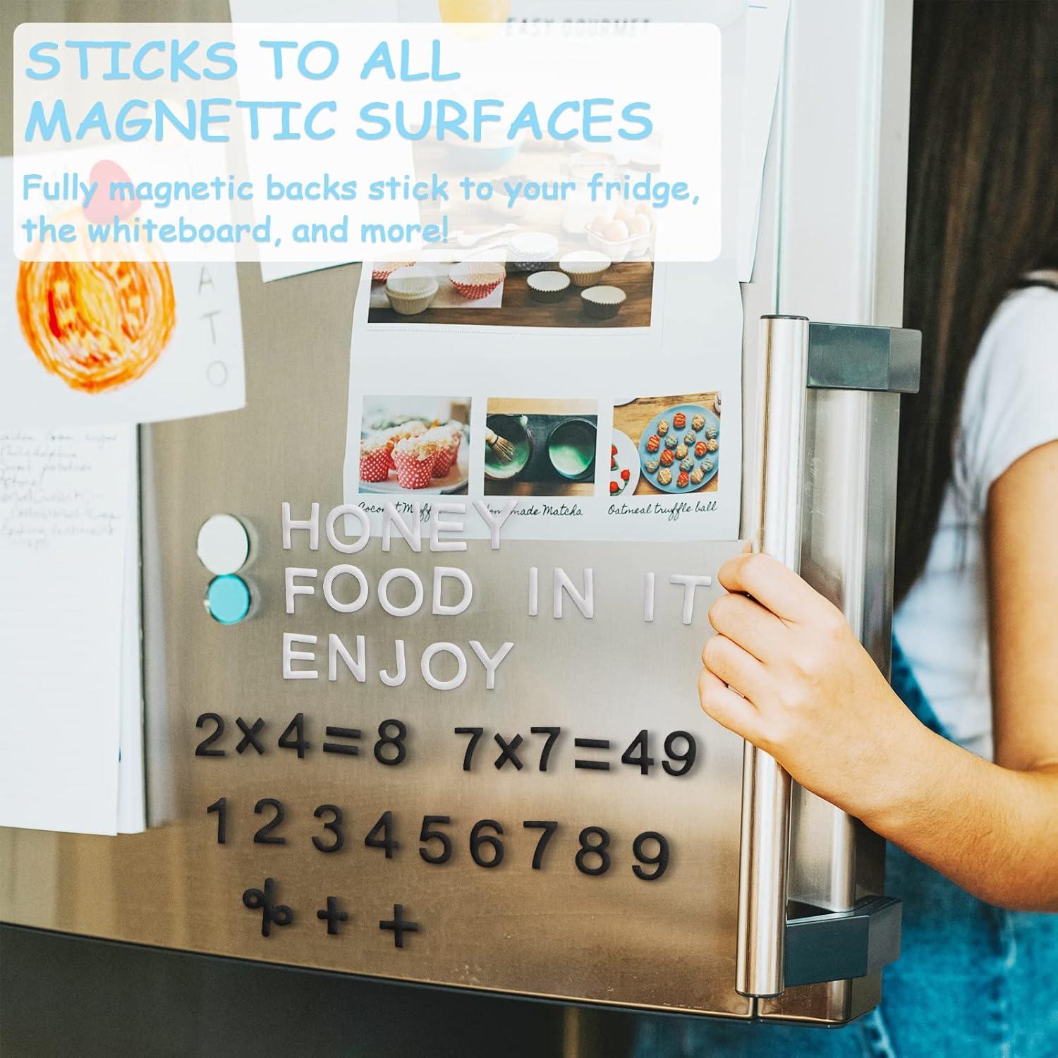 Letras Magnéticas Decorativas Lzttyee - 117 Piezas Negras EVA