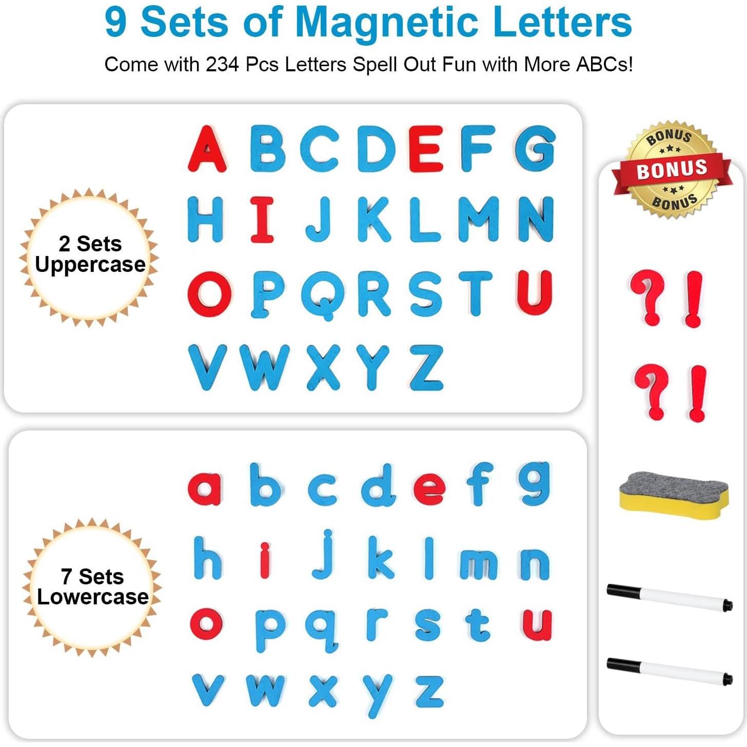 Kit de Letras Magnéticas RASSE 234 Piezas Alfabeto EVA