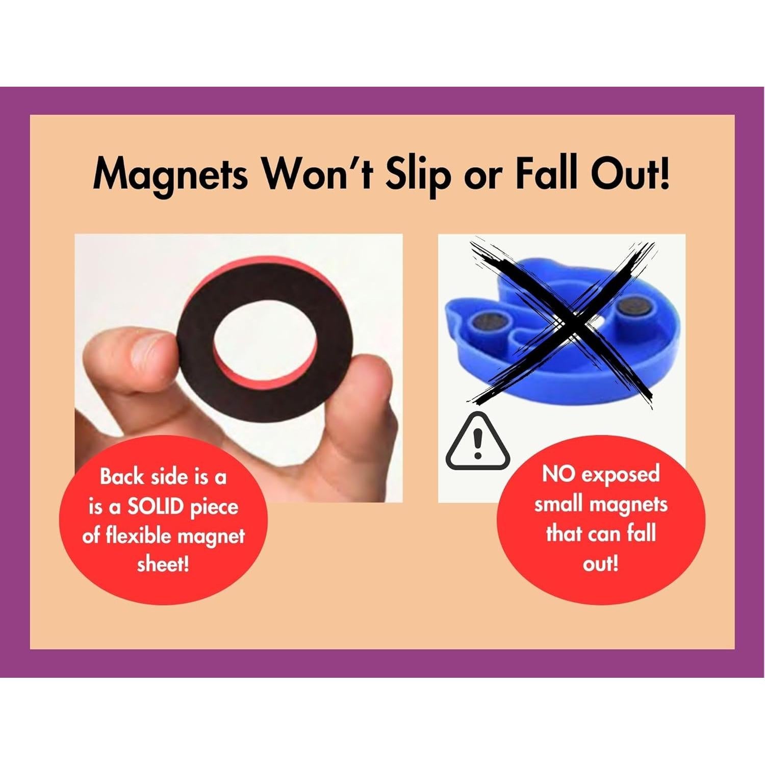 Letras Magnéticas de Espuma Negras Dowling 108 Piezas 5.08 cm