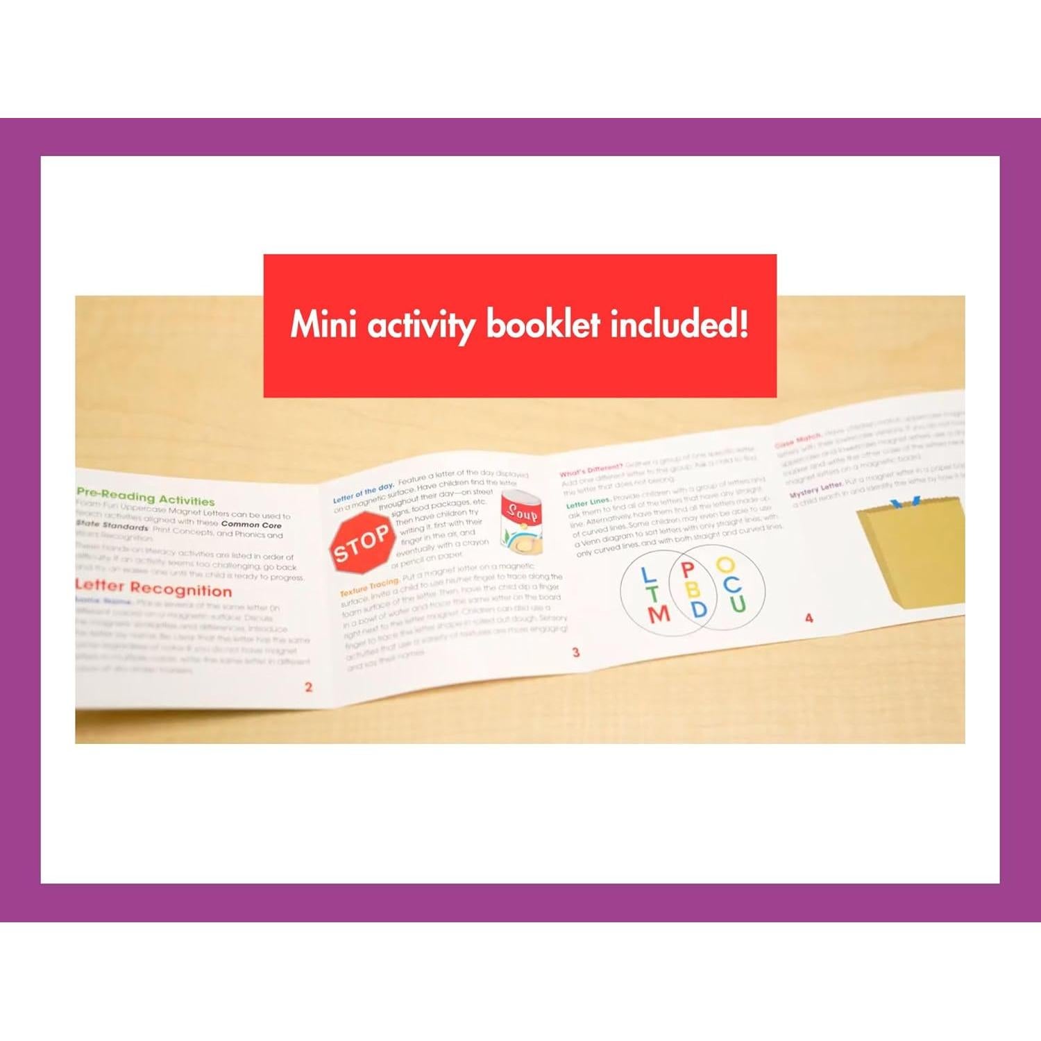 Letras Magnéticas de Espuma Negras Dowling 108 Piezas 5.08 cm