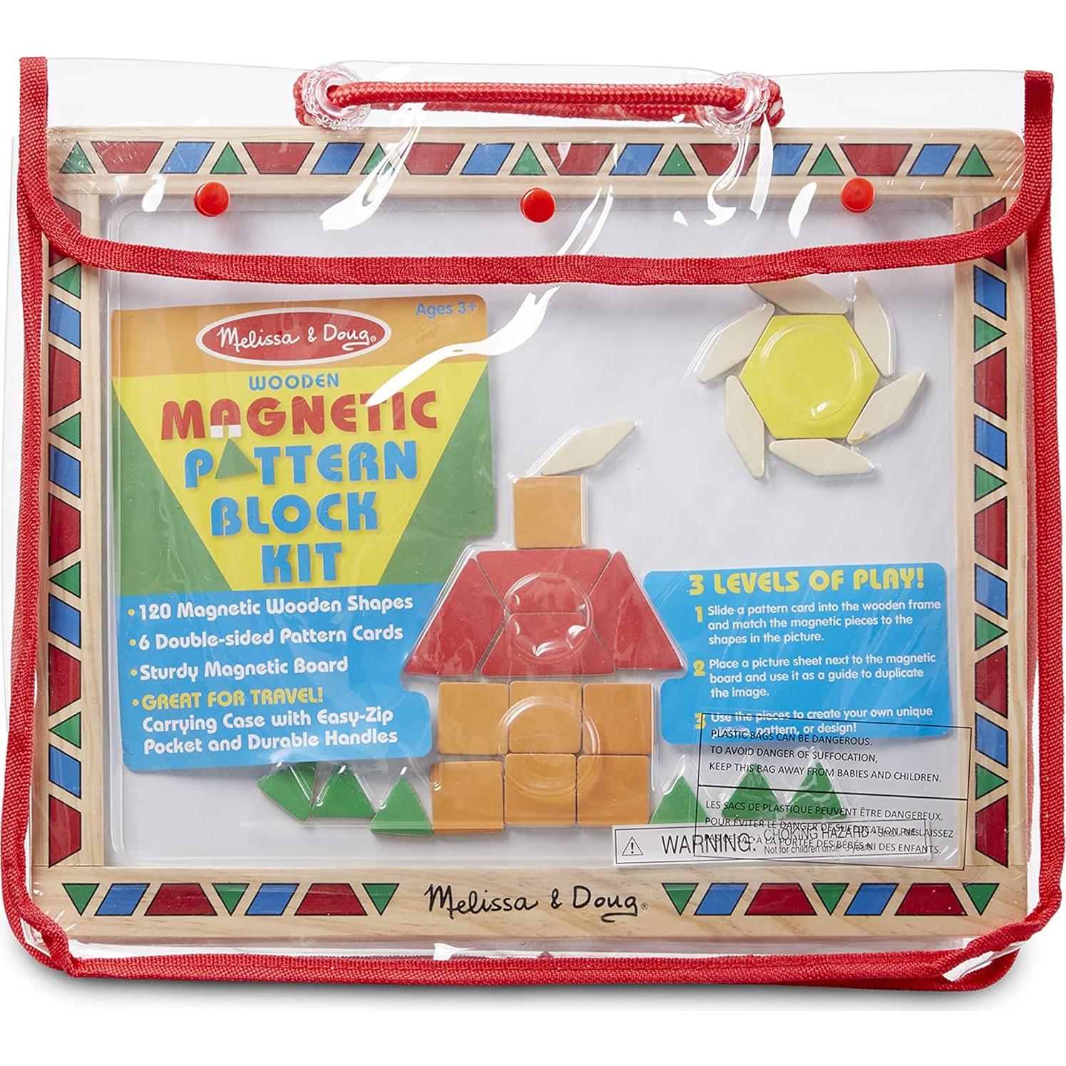 Juego de Bloques Magnéticos de Madera Melissa & Doug 120 Piezas