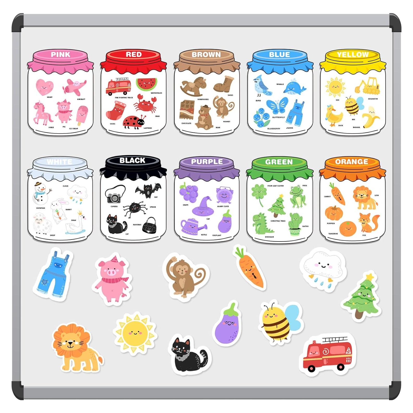 Juego de Clasificación de Colores Magnéticos Creatoy 50 Piezas