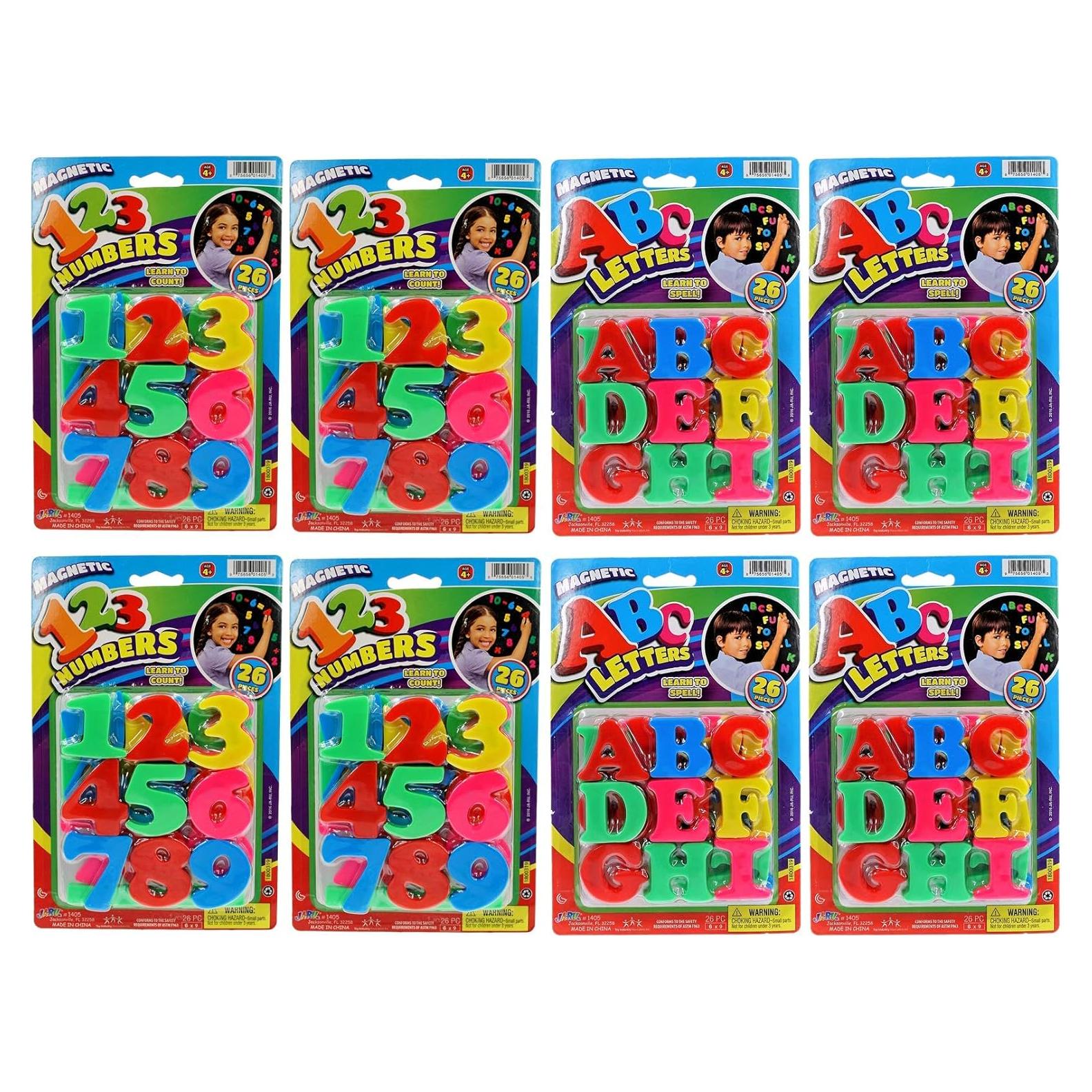 Juego de Letras y Números Magnéticos JA-RU - 8 Piezas