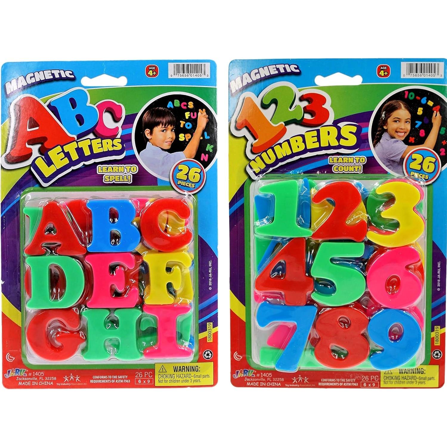 Juego de Letras y Números Magnéticos JA-RU - 8 Piezas