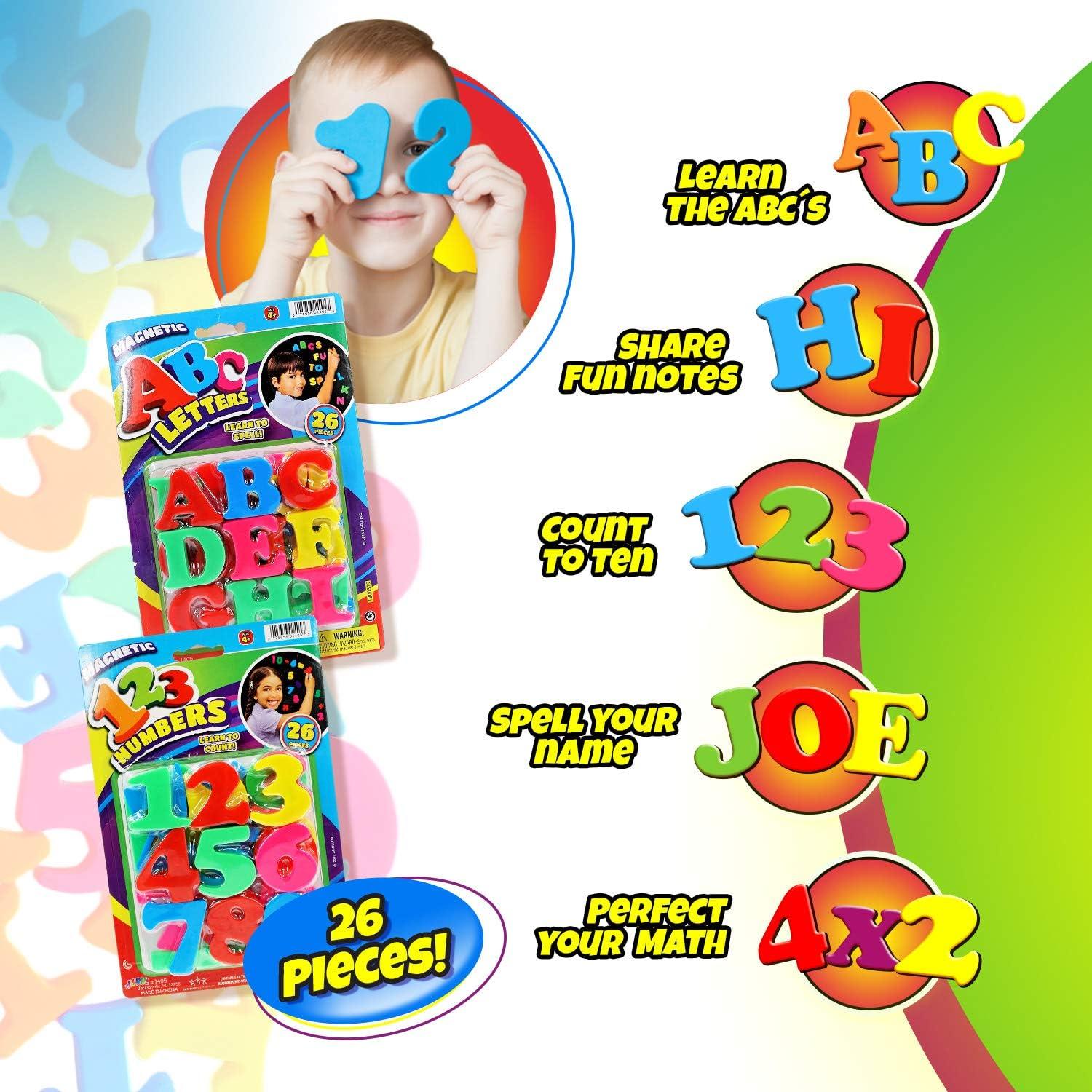 Juego de Letras y Números Magnéticos JA-RU - 8 Piezas