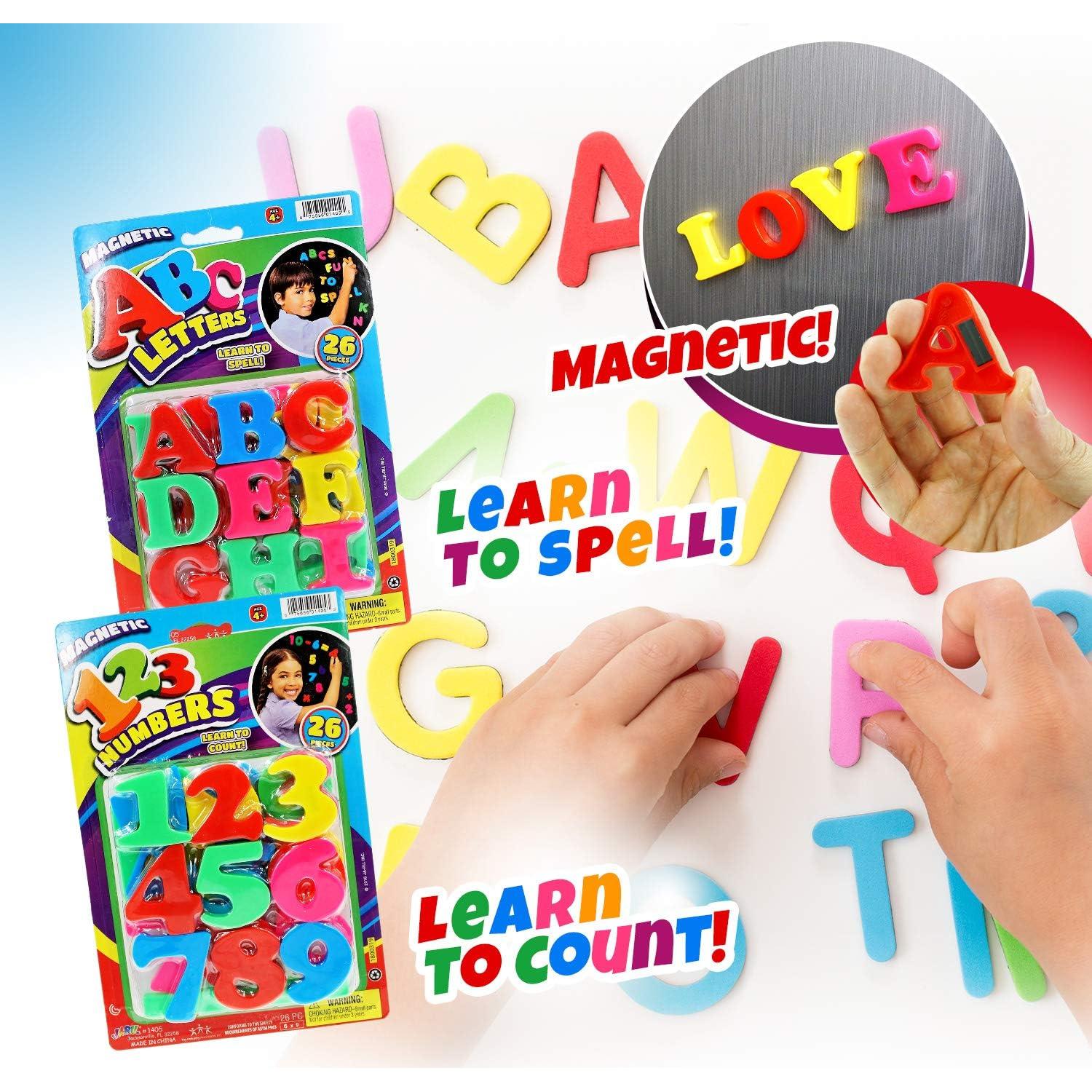 Juego de Letras y Números Magnéticos JA-RU - 8 Piezas