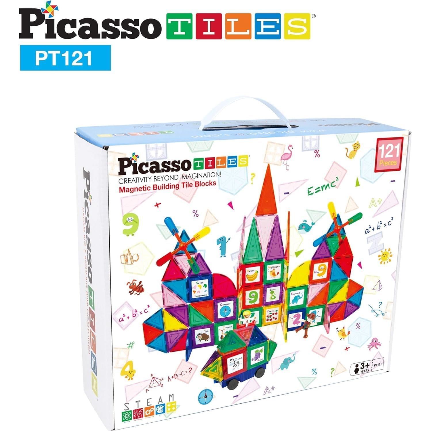 Juego de Construcción Magnético PicassoTiles 121 Piezas