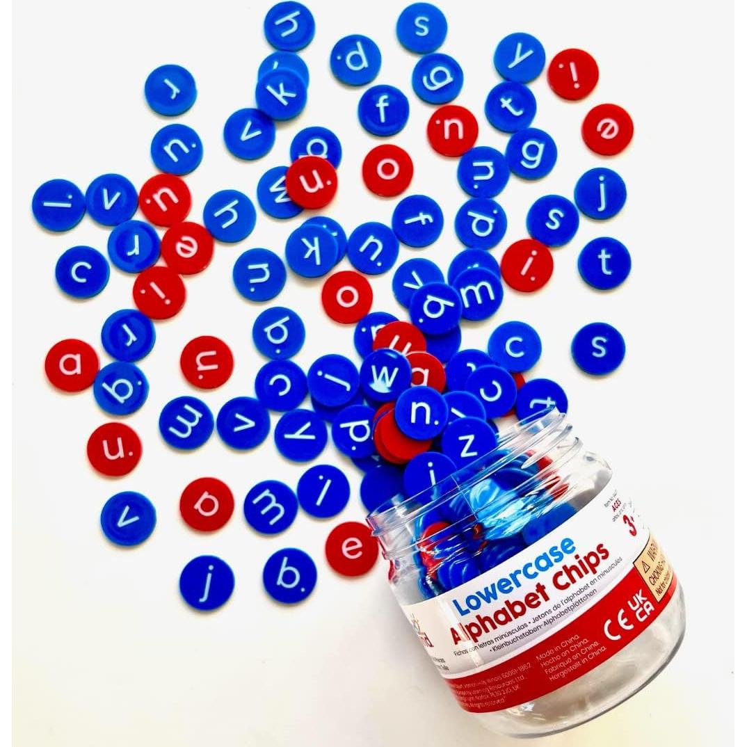 Fichas de Alfabeto en Minúsculas hand2mind - 156 Piezas