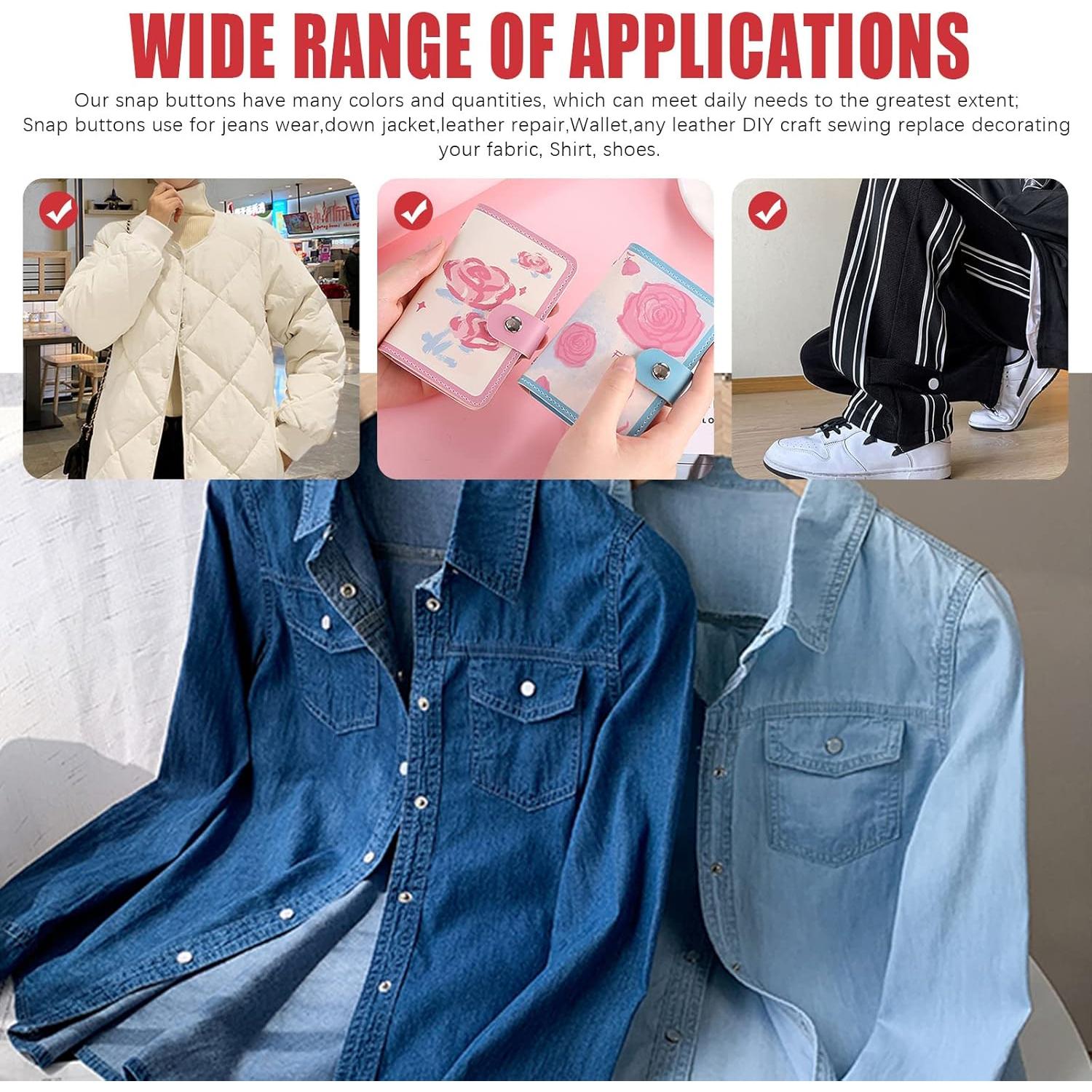 Kit de Broches de Cuero Hilitchi 103 Juegos 12.5mm Multicolor