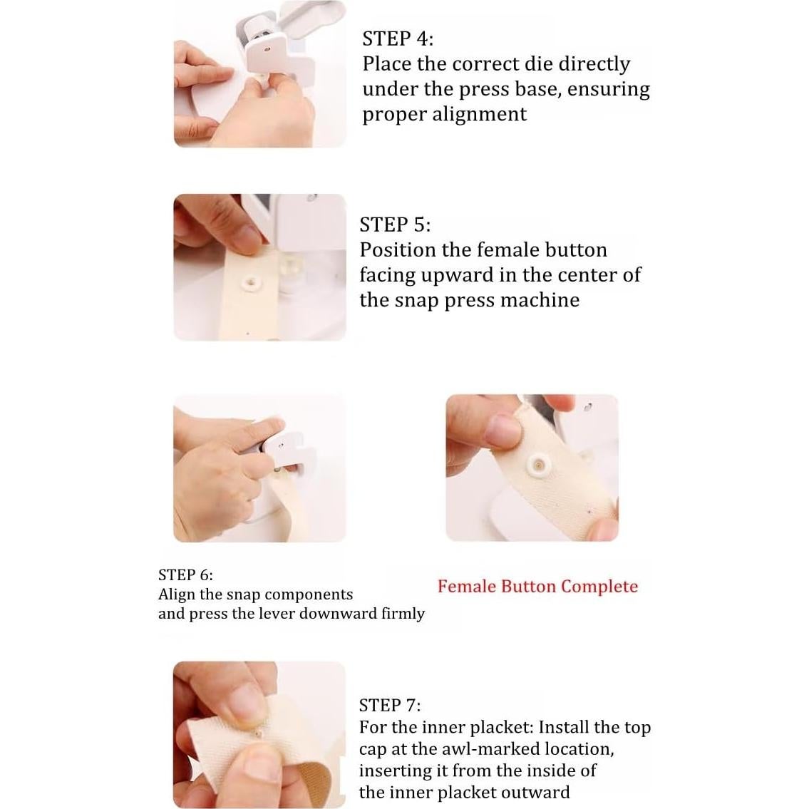 Alicates de Botones a Presión HONEYSEW para Plástico 9-13mm