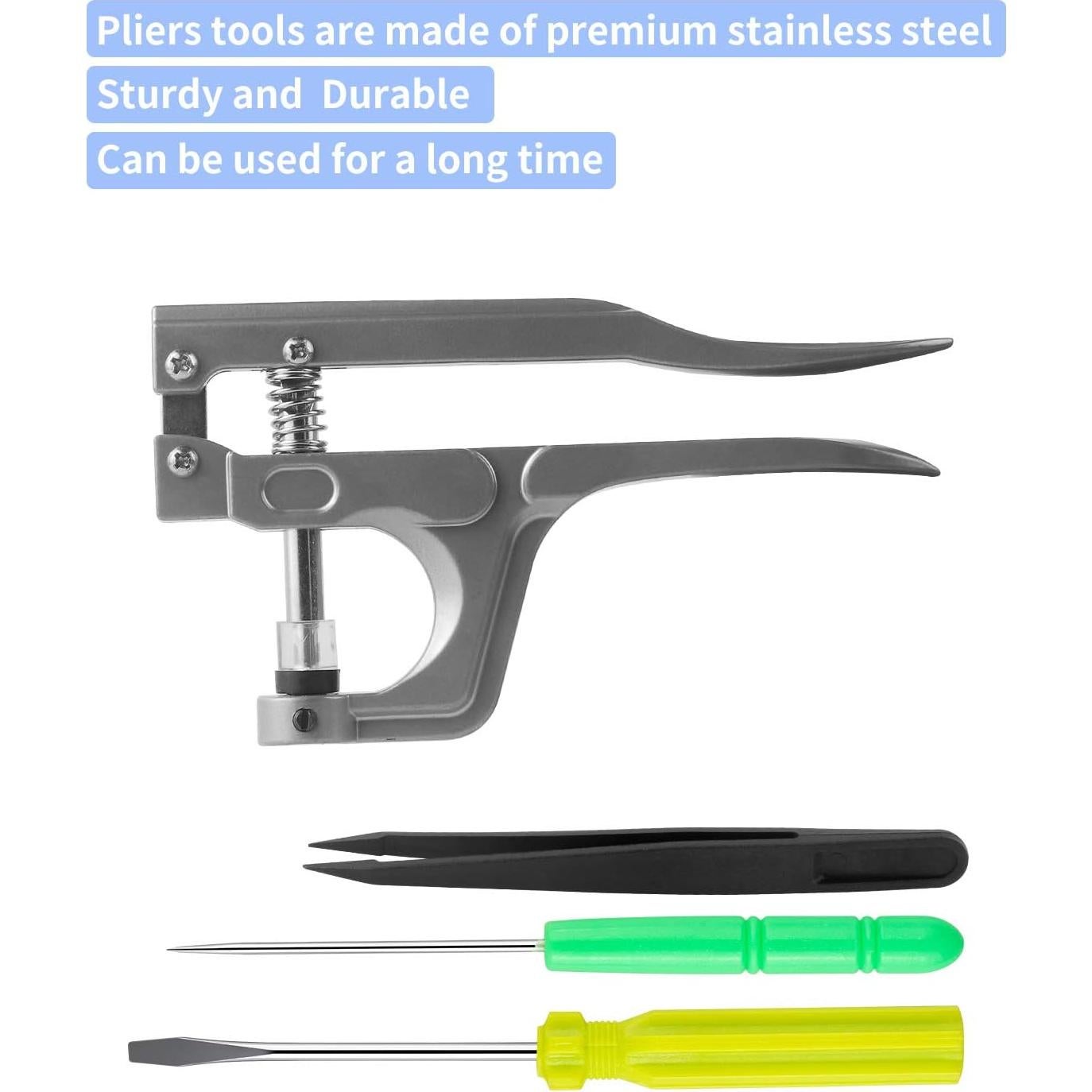 Kit de Sujetadores de Plástico MSDADA con Alicates - 400 Piezas