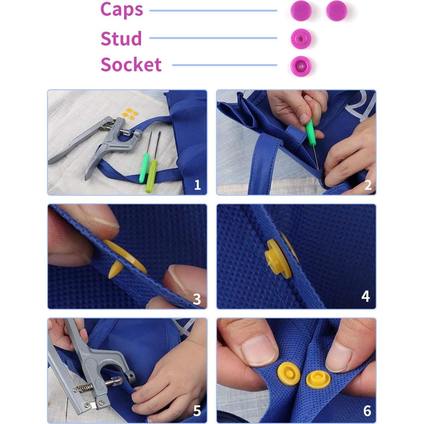 Kit de Sujetadores de Plástico MSDADA con Alicates - 400 Piezas