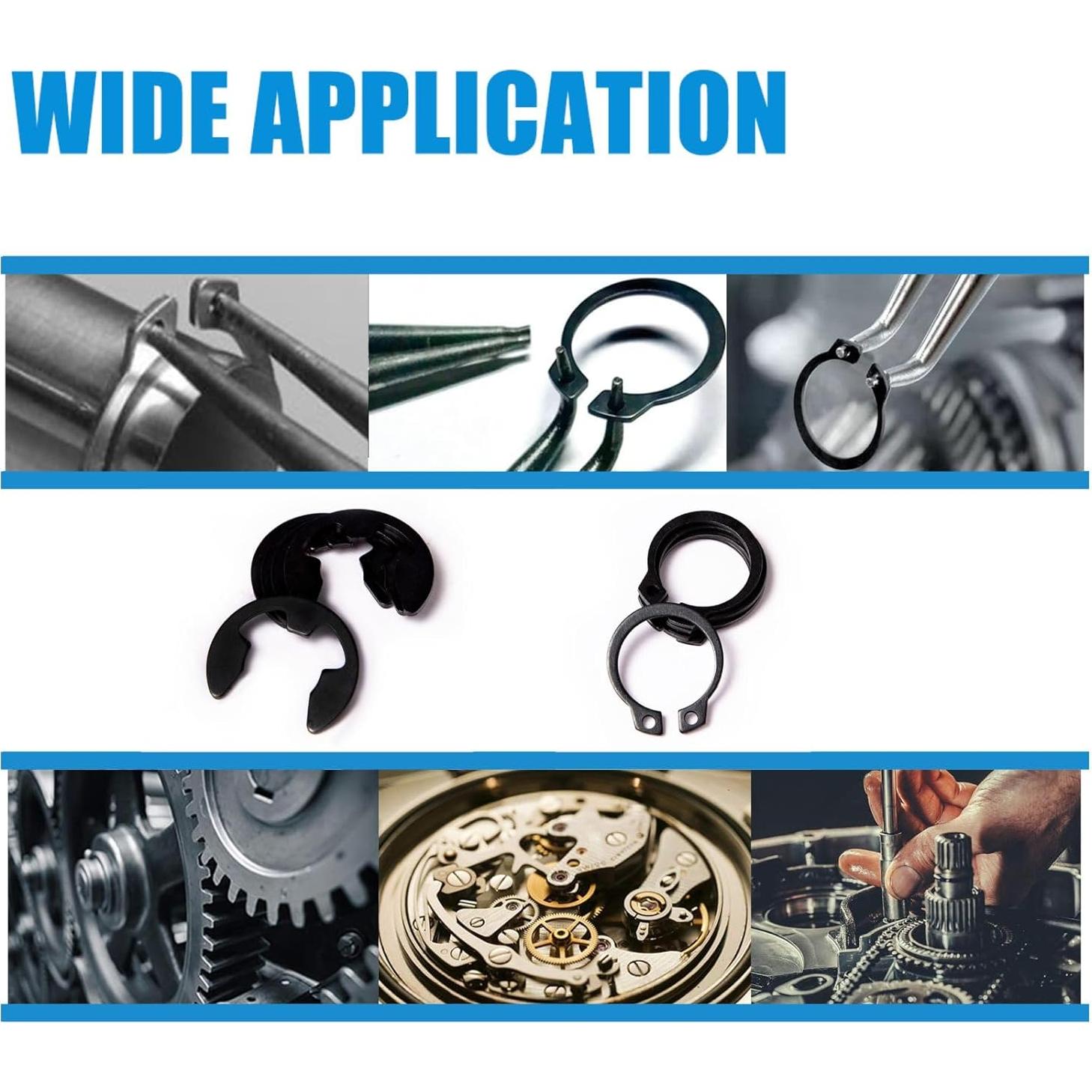 Juego de Clips E y Anillos de Presión Mariyandh 324 Pcs