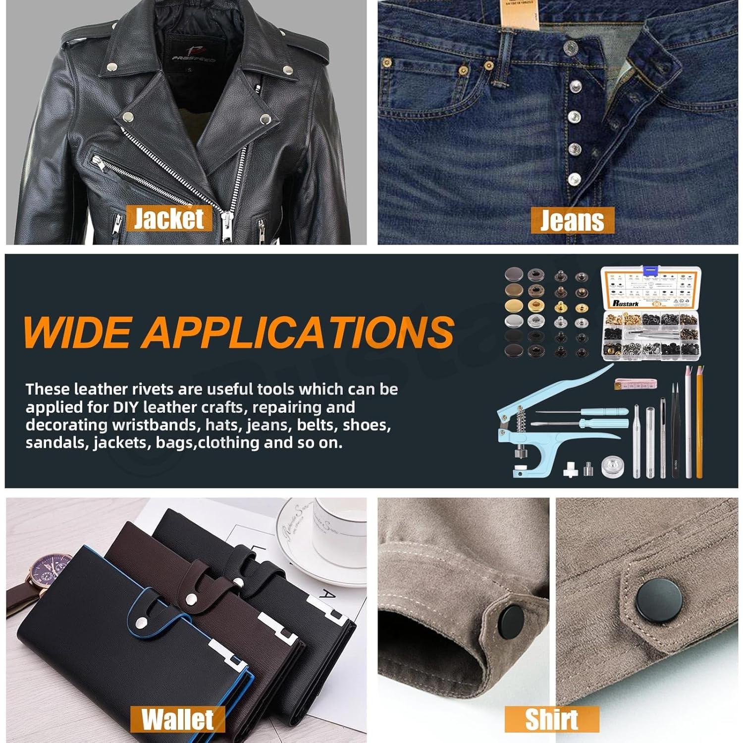 Kit de 90 Botones a Presión 12.5mm Rustark con Herramientas