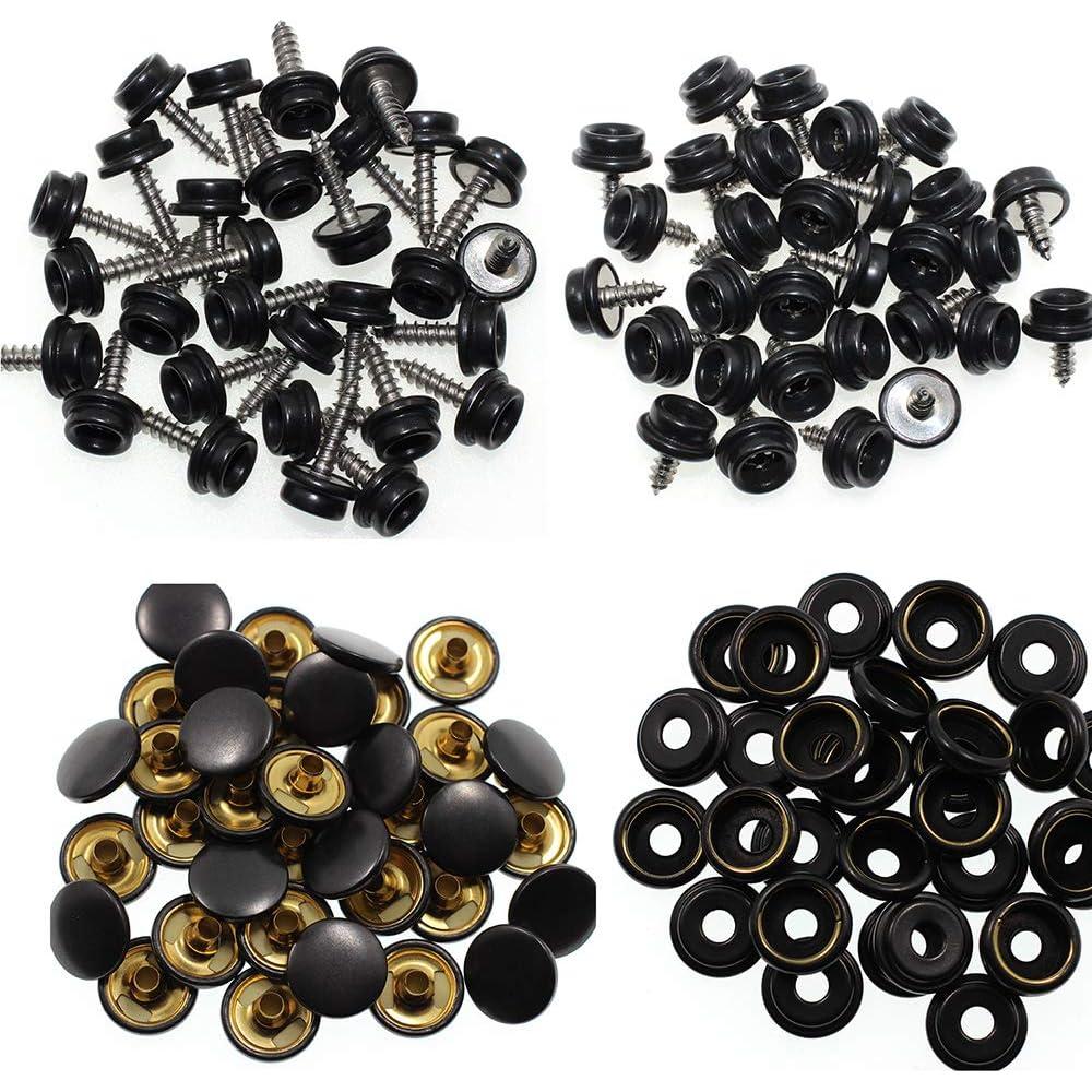 Kit de Botones de Lona 180 Piezas BetterJonny Acero Inoxidable