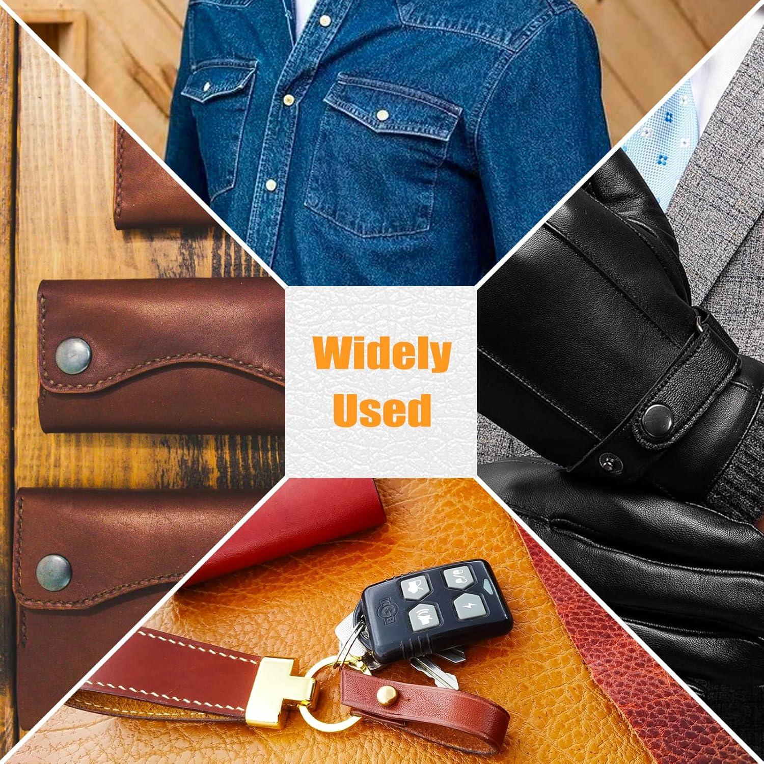 Kit de Botones a Presión PRECIHW 120 Sets 12mm 4 Colores