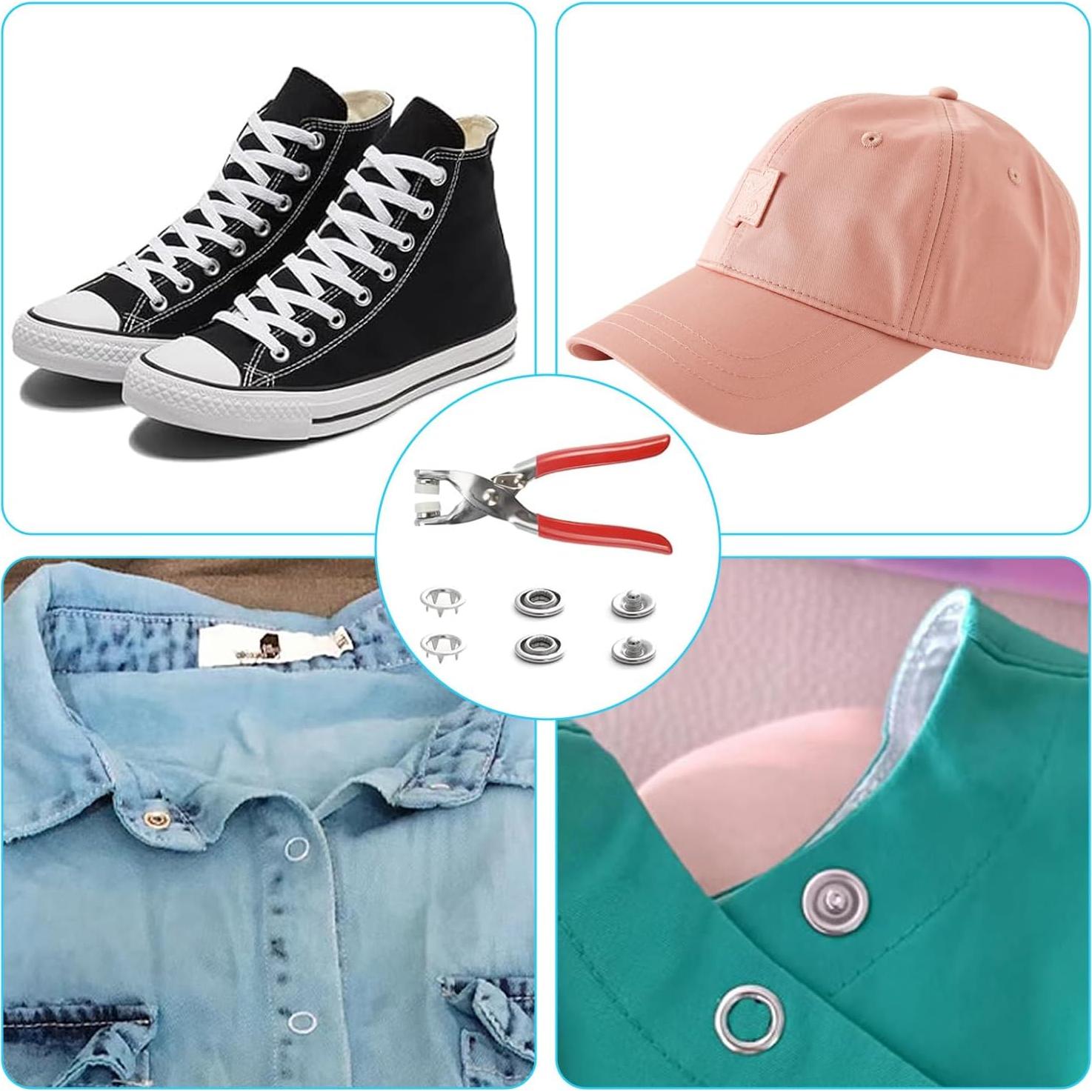 Kit de 200 Broches Metálicos 9.5mm con Herramienta JLNGTHONG