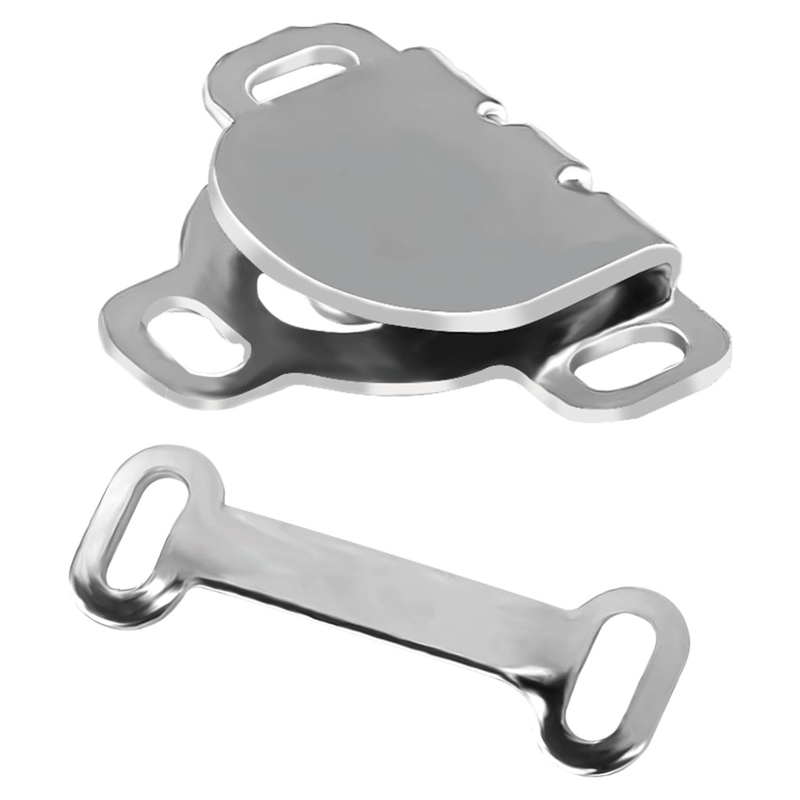 20 Juegos de Ganchos y Ojos de Cierre de Costura Plata 17mm