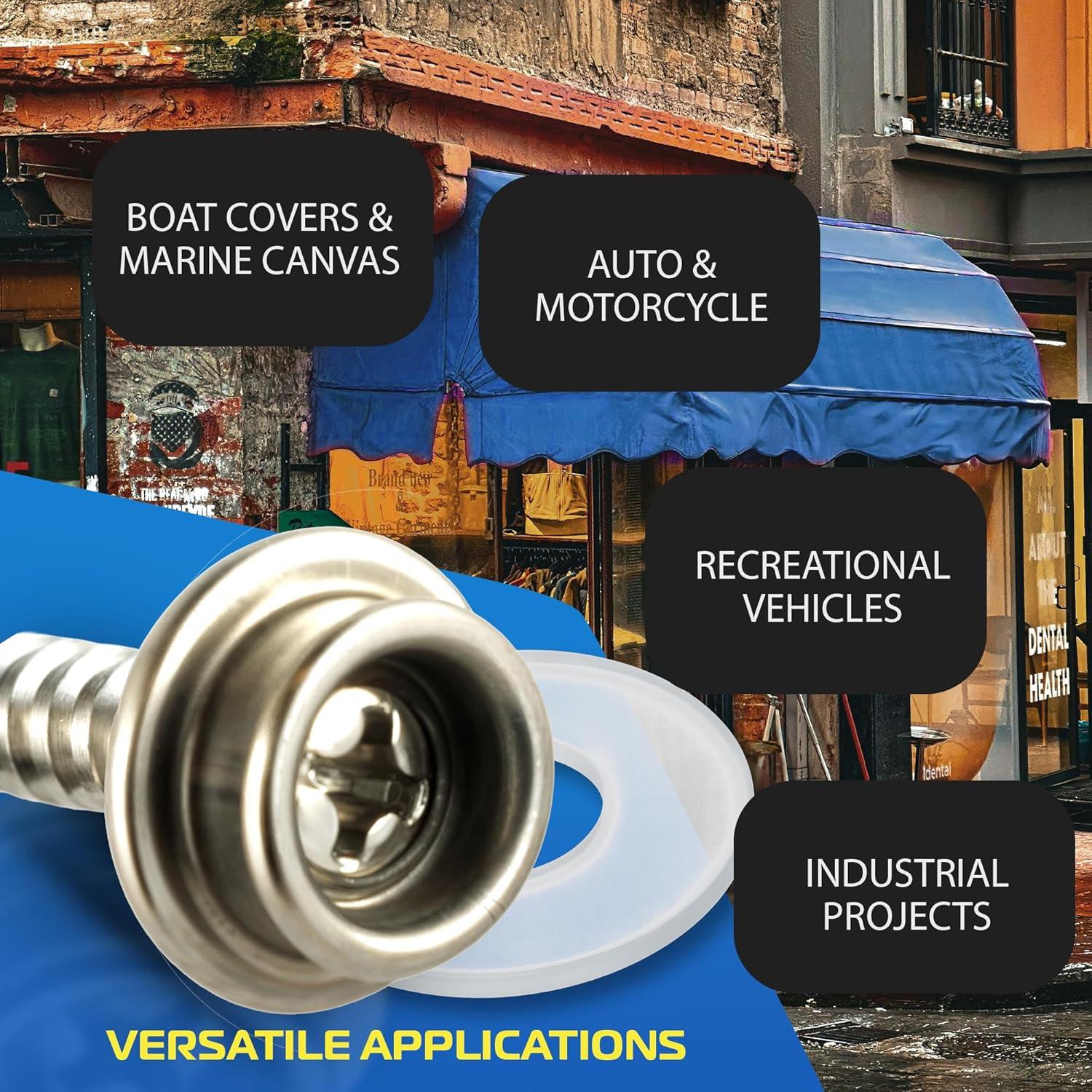 Kit de Tornillos de Acero Inoxidable EZ-Xtend #10 5/8" para Barcos