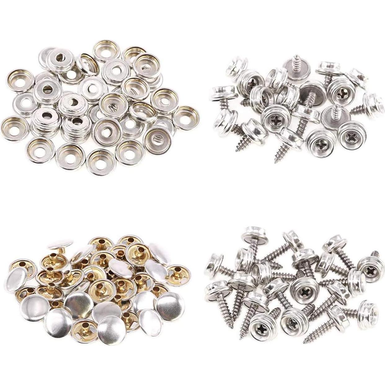 Kit de 180 Botones de Lona BetterJonny con Herramientas de Instalación