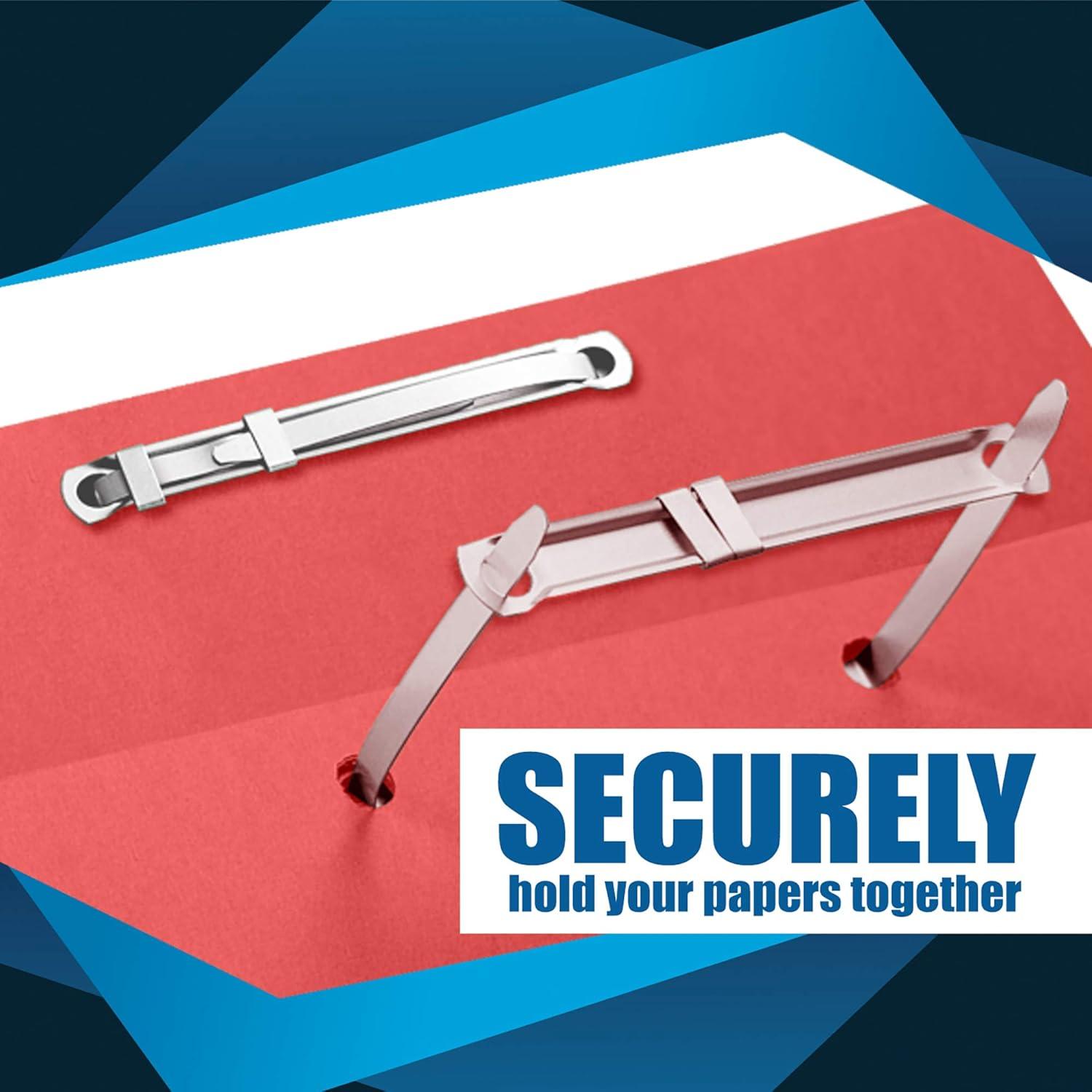 Compresores de Papel Olympx 500 Pcs Acero Plateado 2 Agujeros