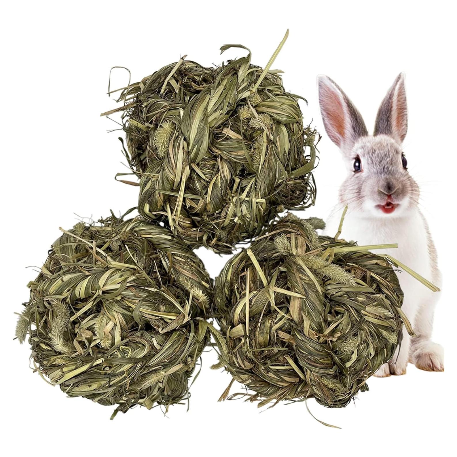 Bola de Hierba Timothy Tfwadmx para Conejos y Mascotas Pequeñas