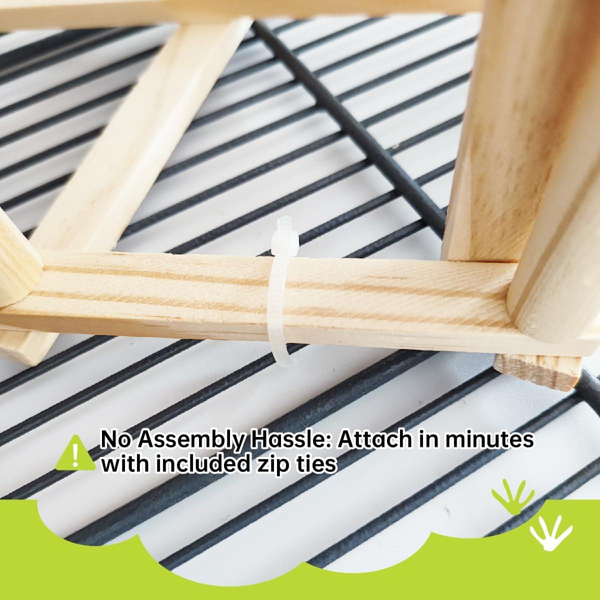 Juguete de Escalada de Madera QYILUARE Mediano para Ratas